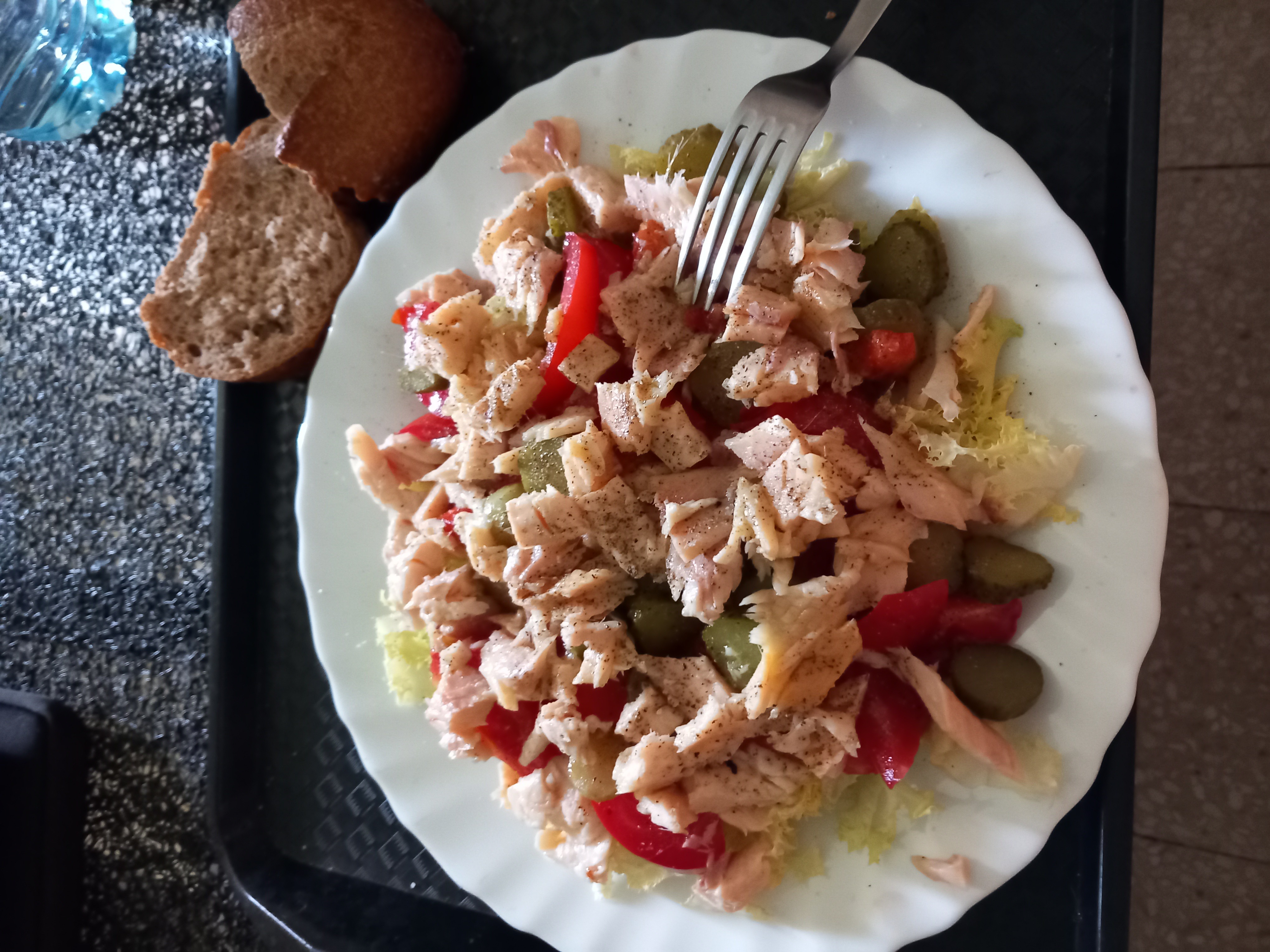 Salade au saumon