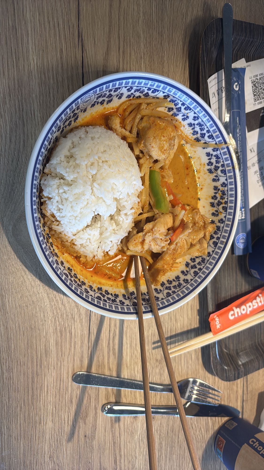 Kyckling med ris & curry