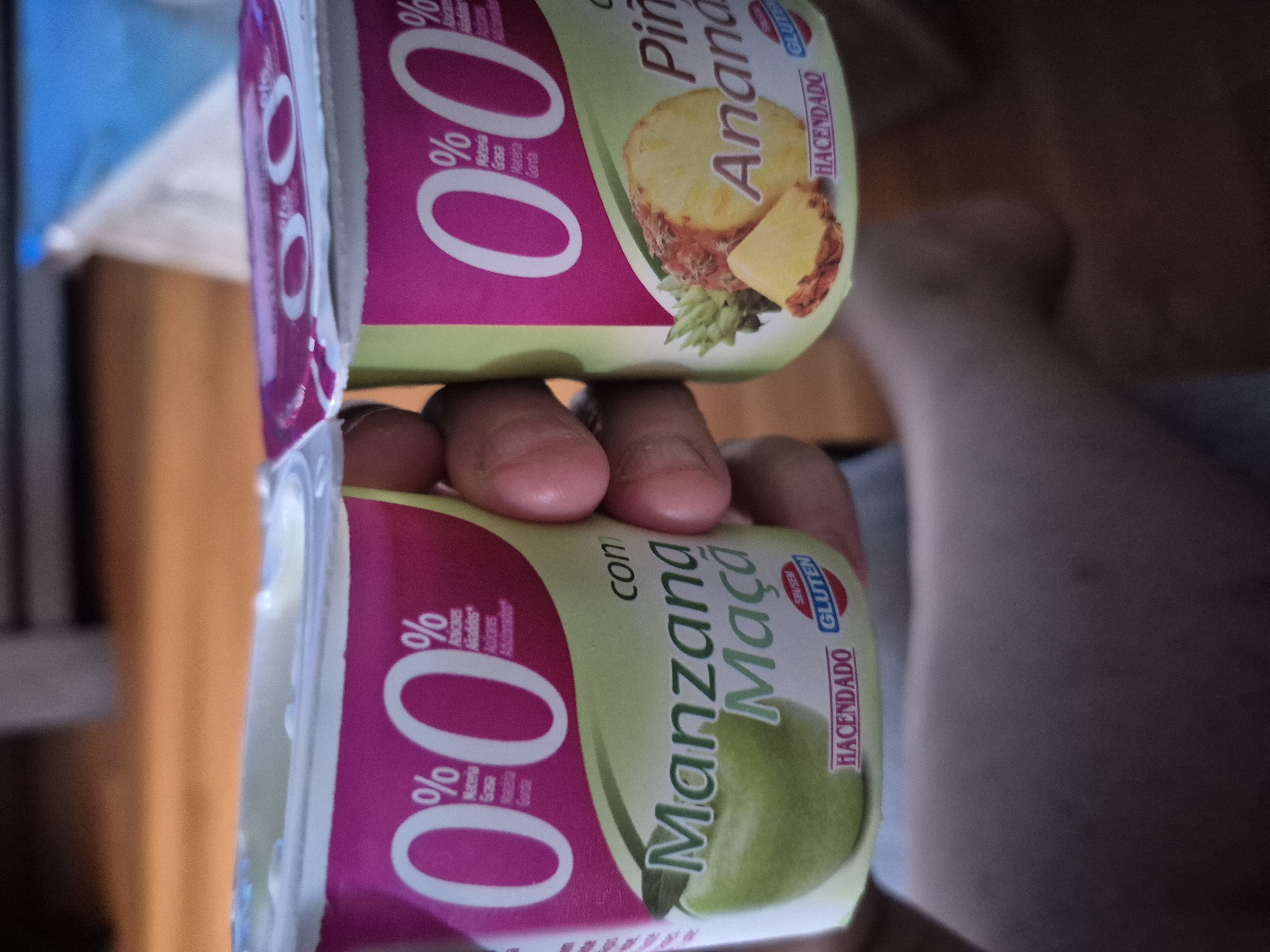 Yogur 0% frutas Hacendado