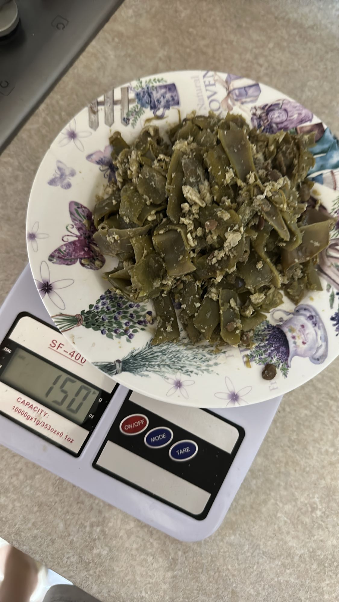 Green beans with egg