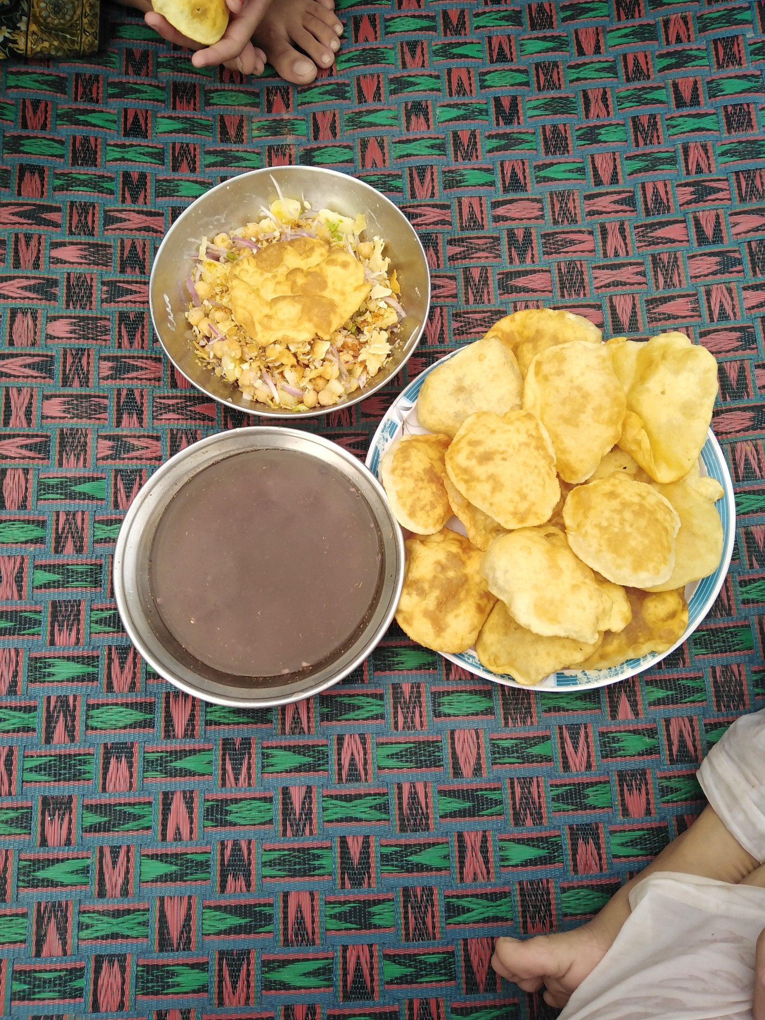 Chana Puri with Halwa