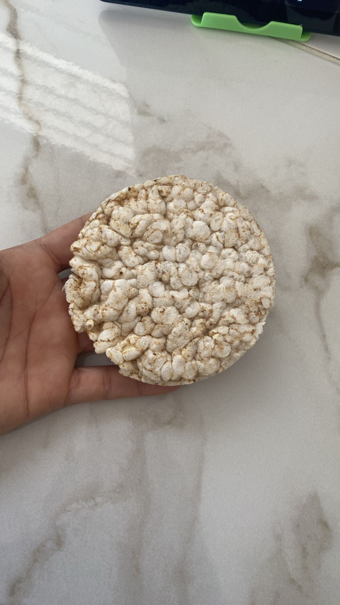 torta de arroz inflado