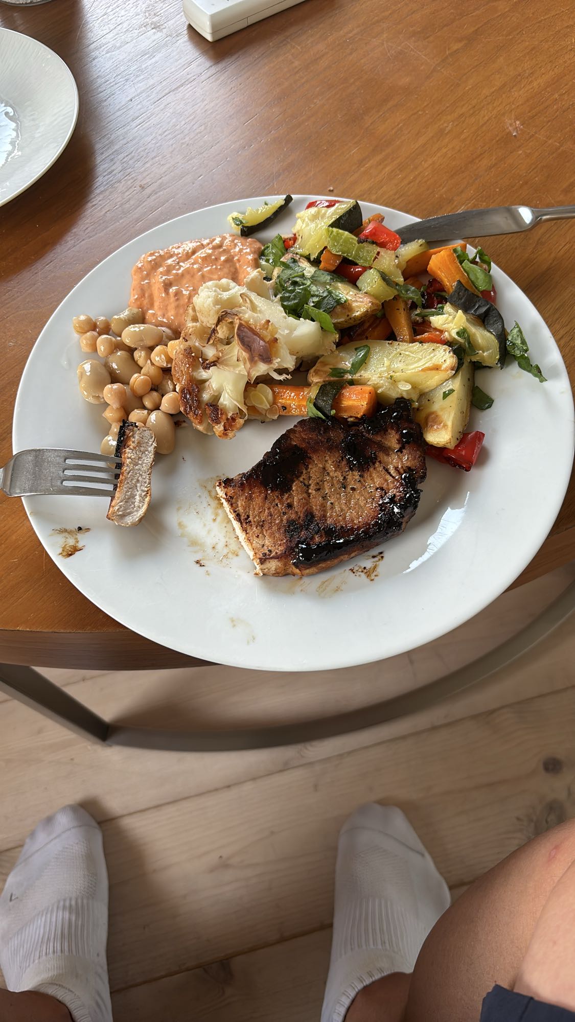 Grillad tallrik med grönsaker