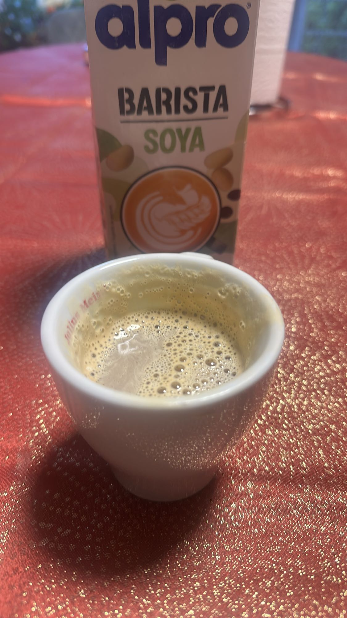 Cafea cu lapte de soia