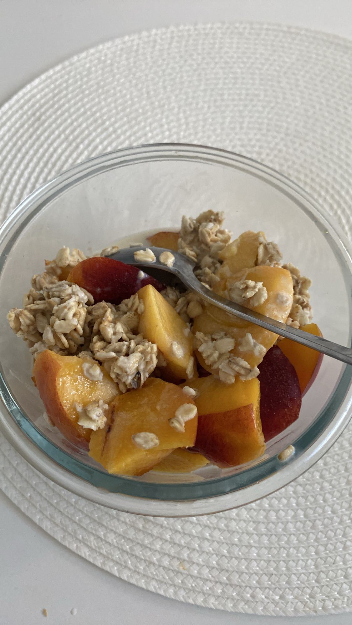 owsianka z brzoskwinią