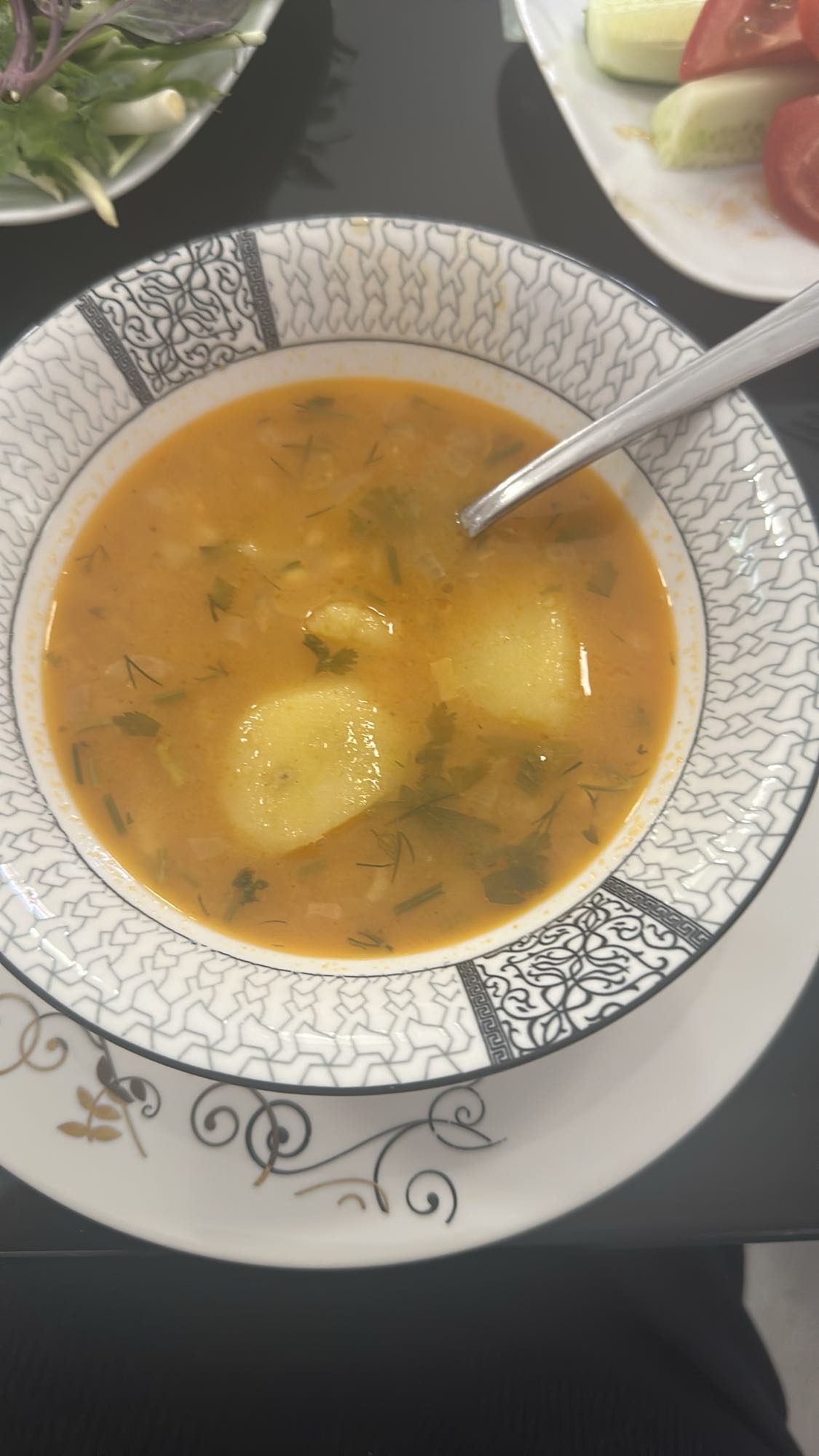 Potato vegetable soup