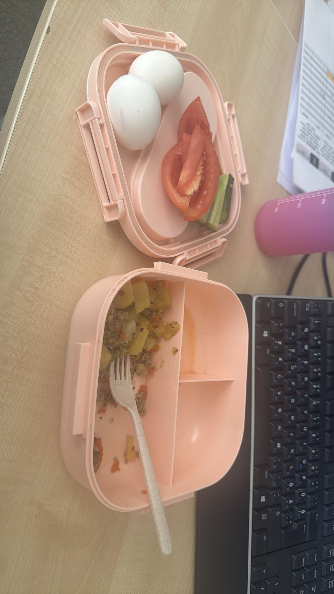 Яйца с овощами