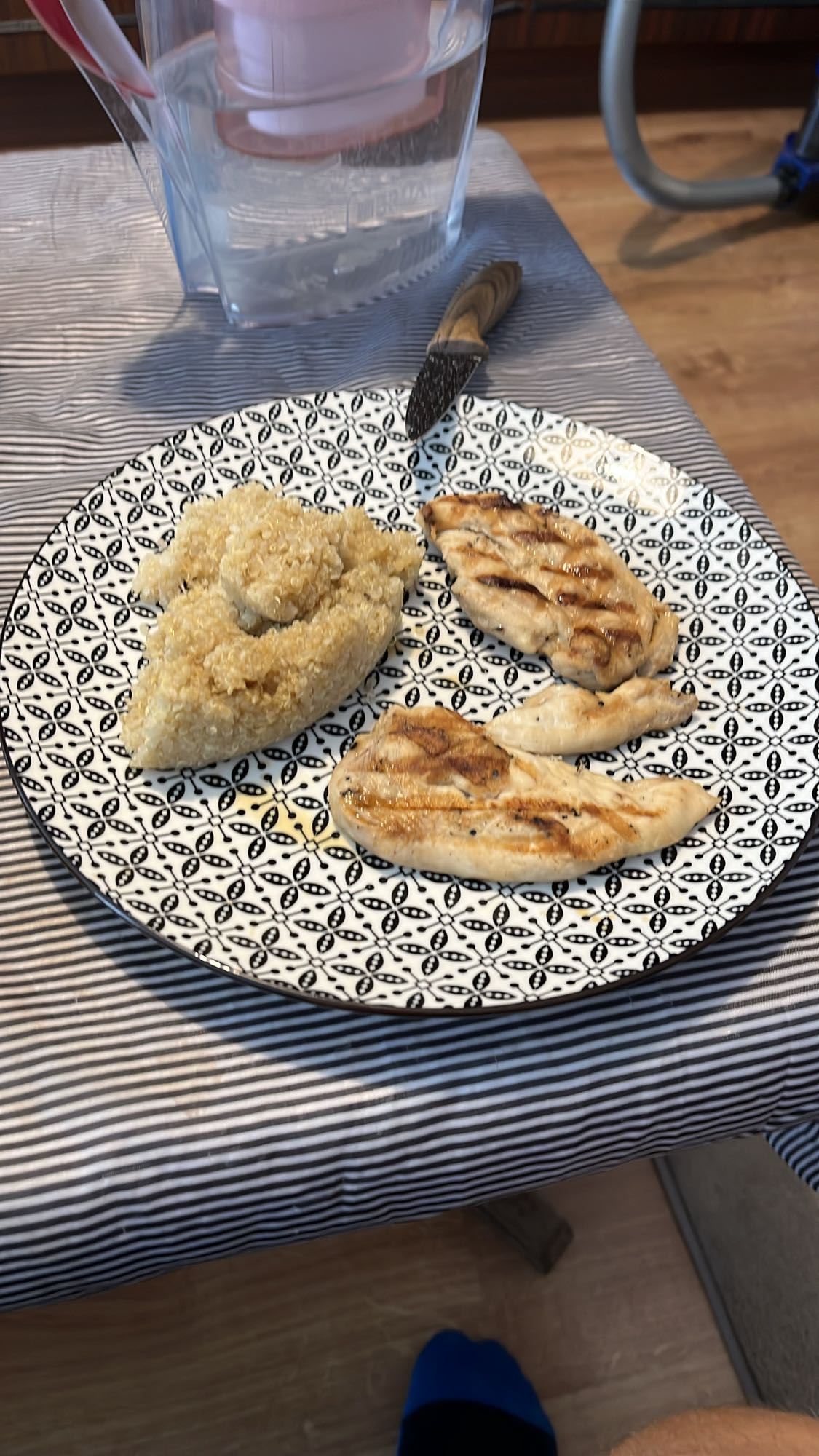 Пилешко с киноа