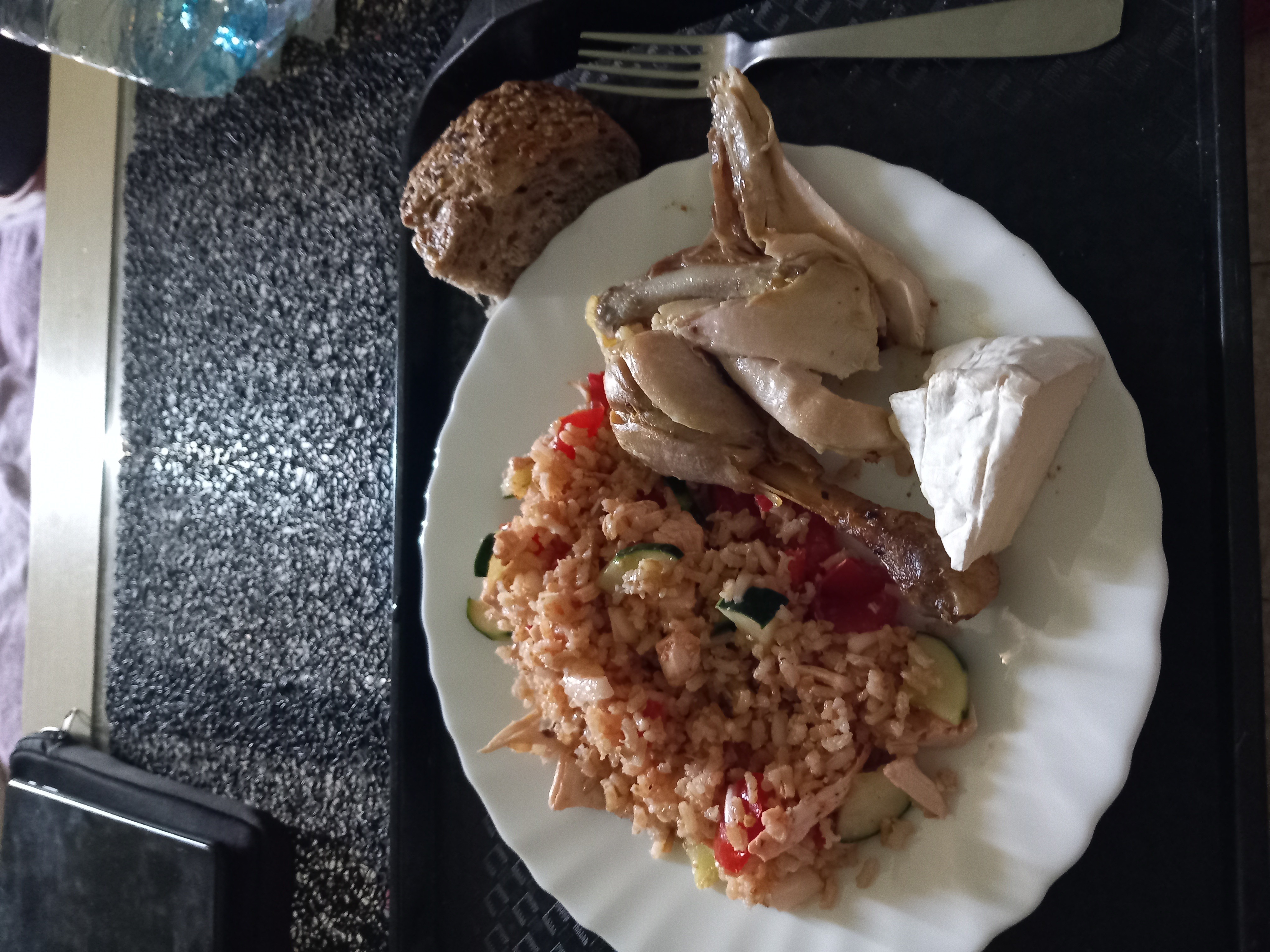 Poulet et riz aux légumes