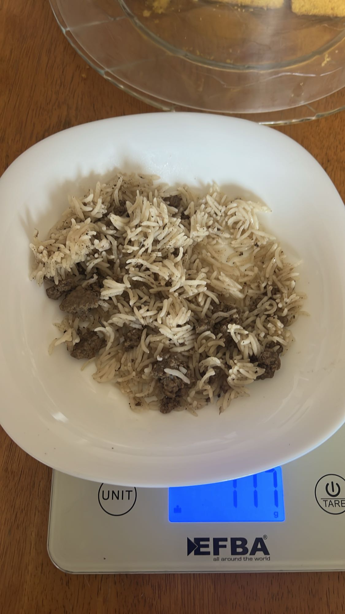 Rice with ground beef