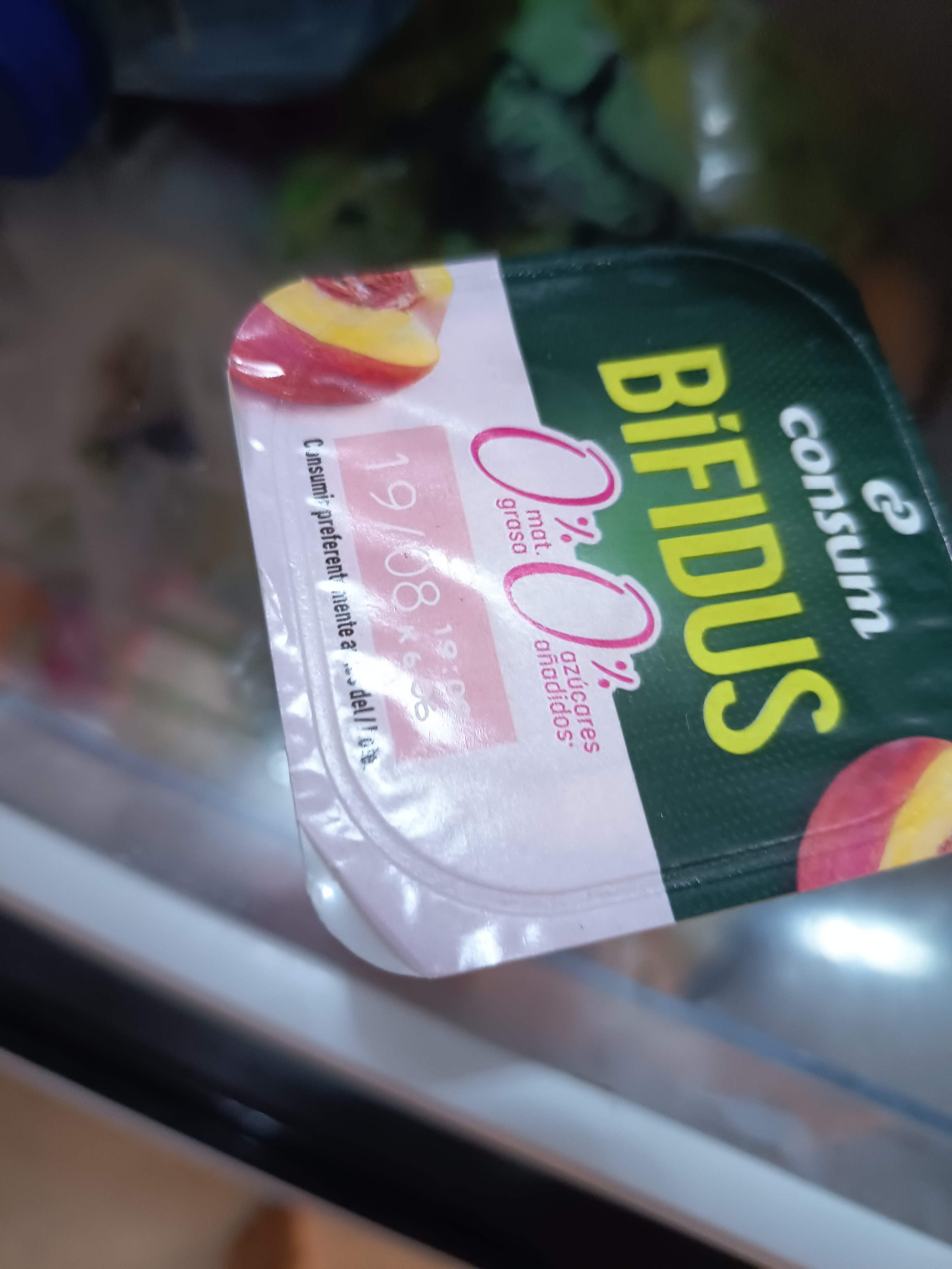 Yogur bifidus melocotón