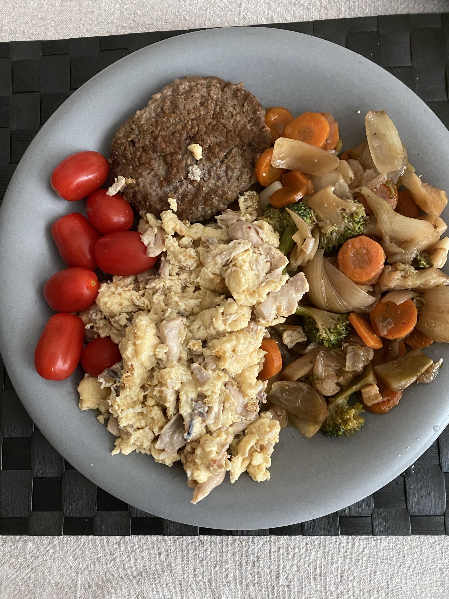 Äggröra med grönsaker