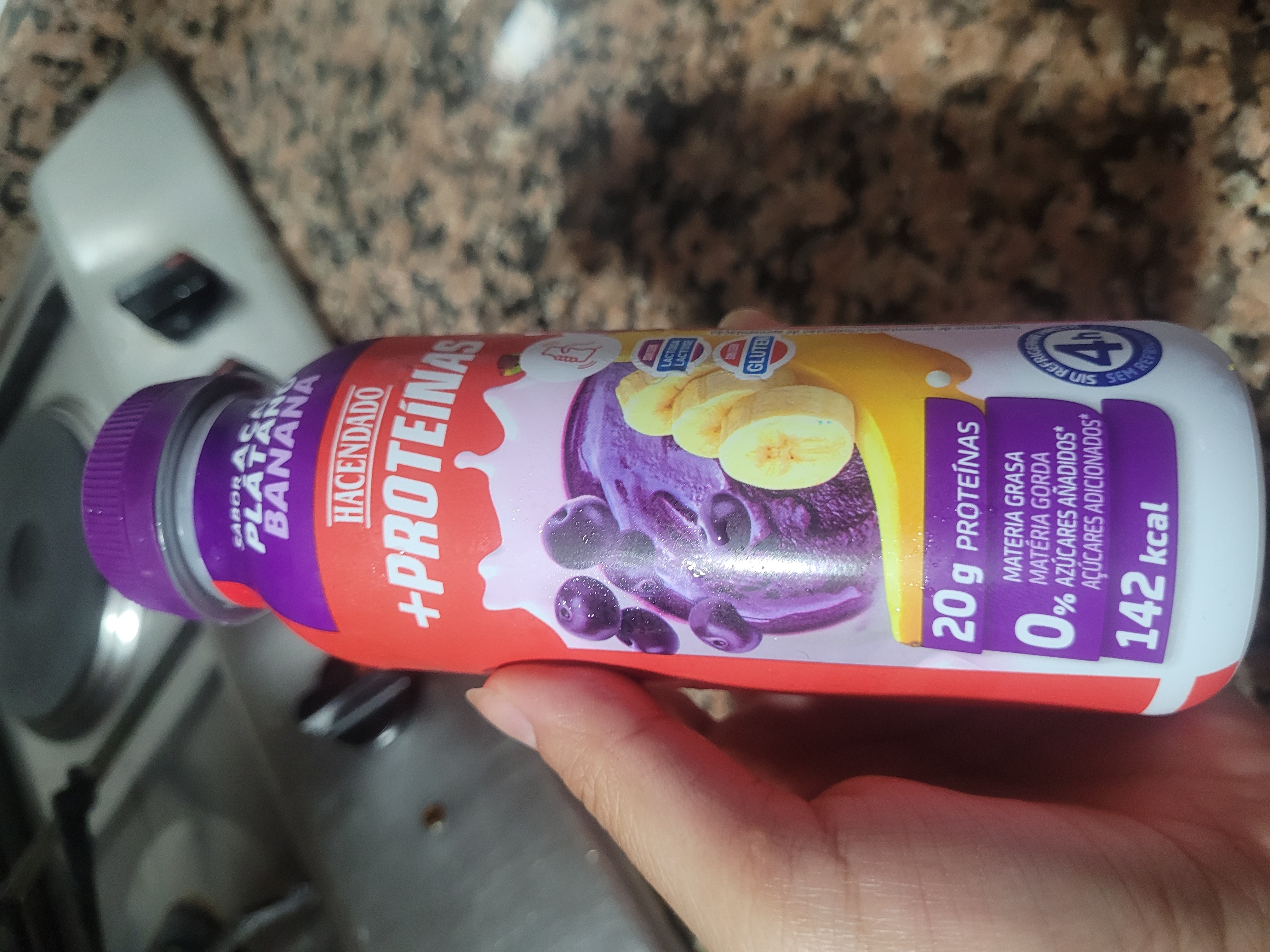 Batido plátano proteína