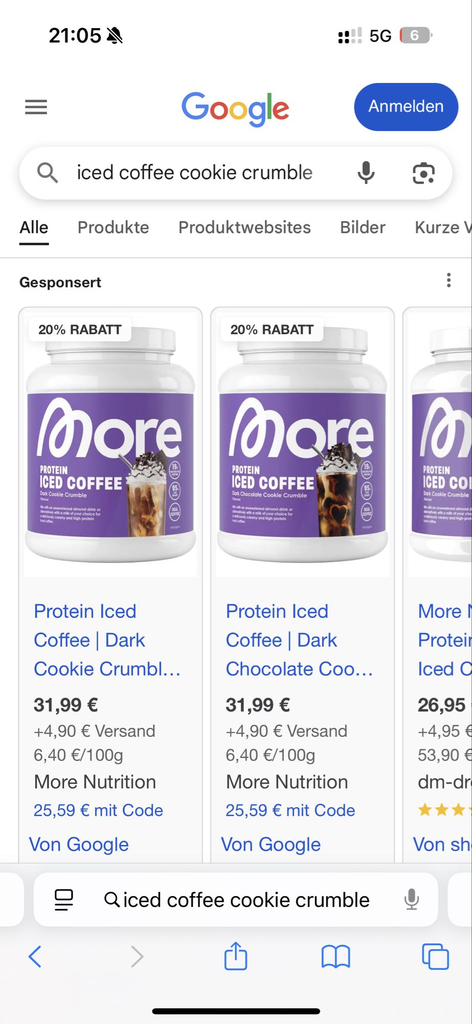 Protein Iced Coffee Cookie