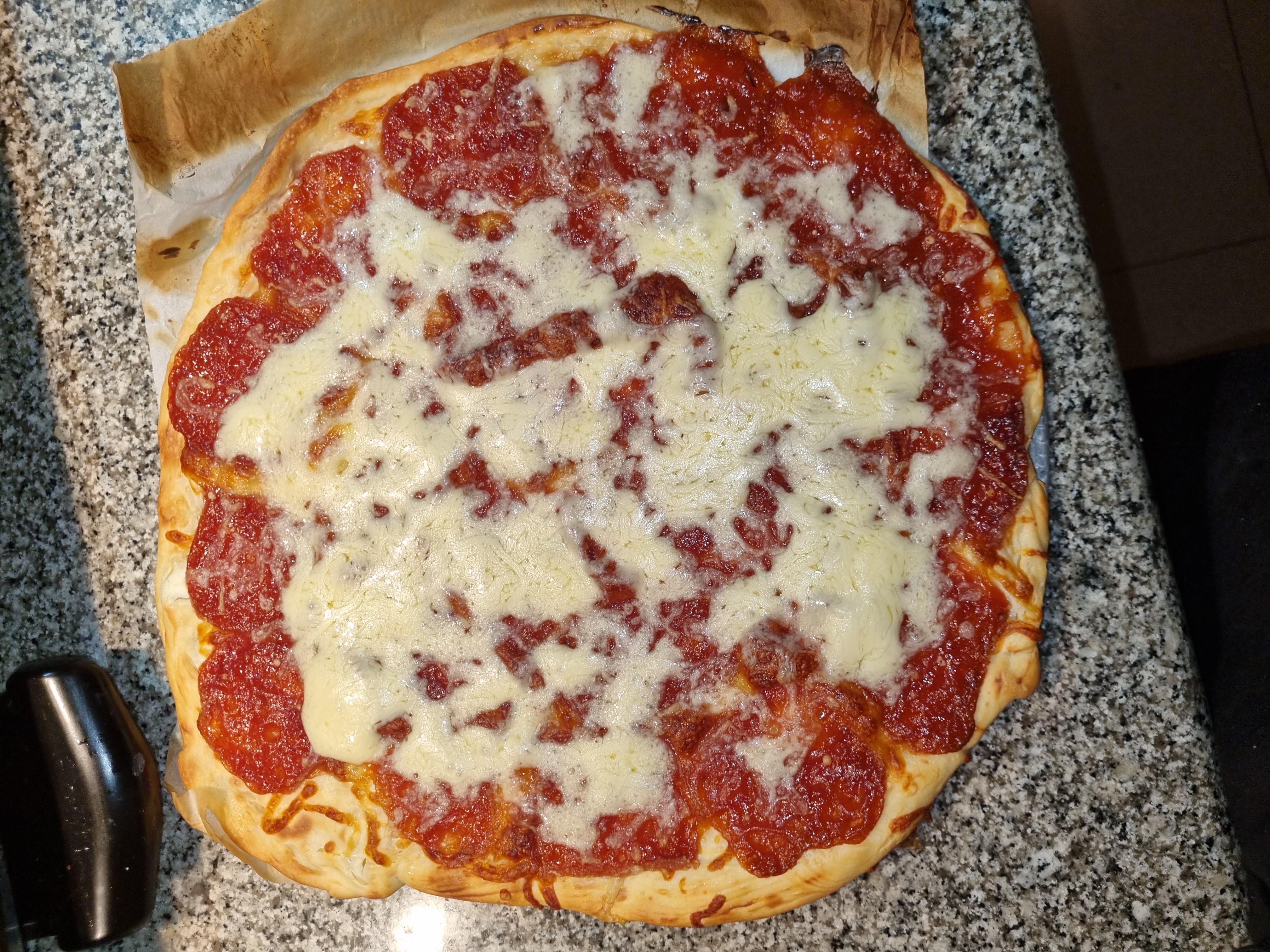 pizza de pepperoni y queso