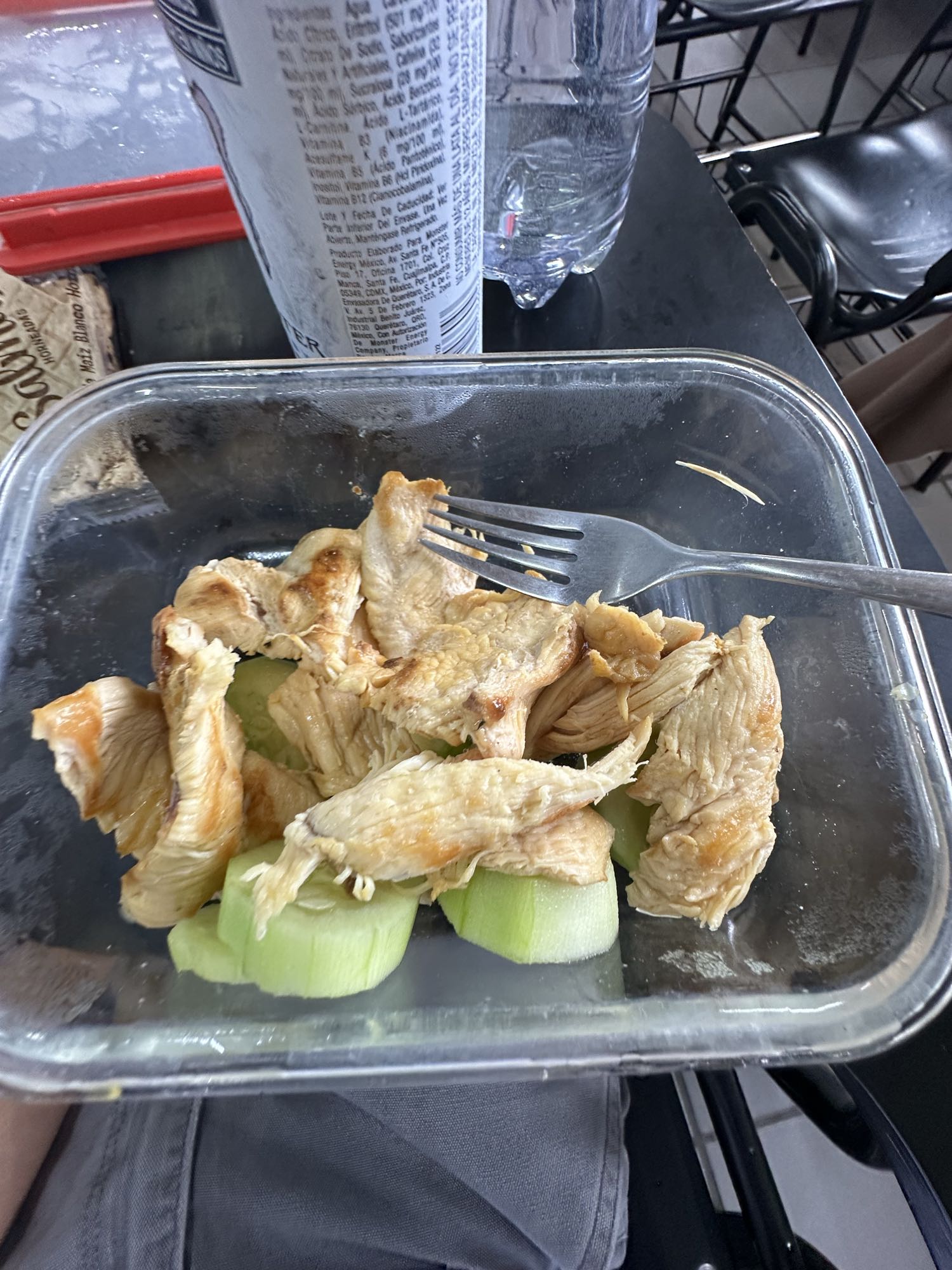 Pollo con pepino