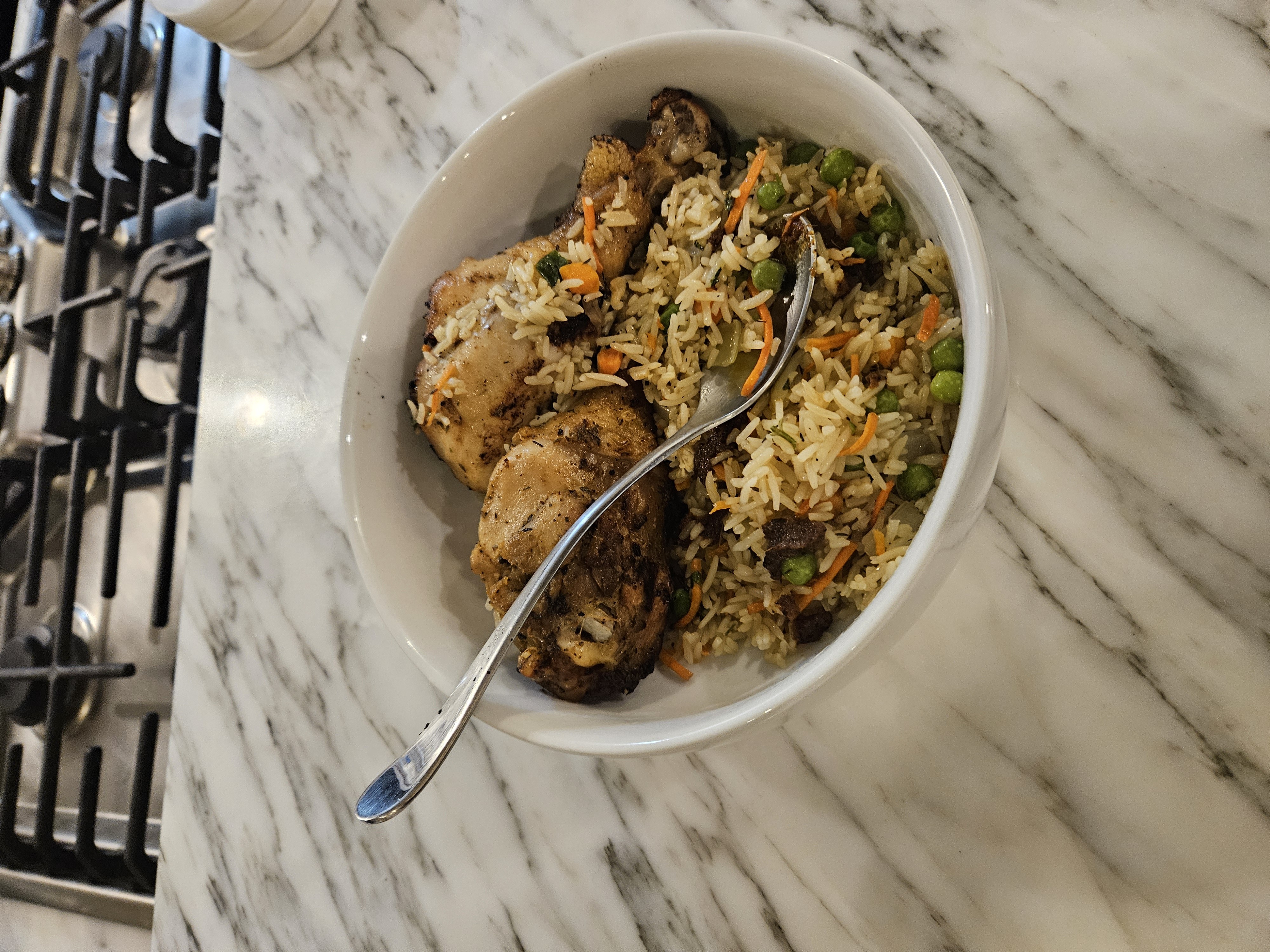 Grilled Chicken with Fried Rice