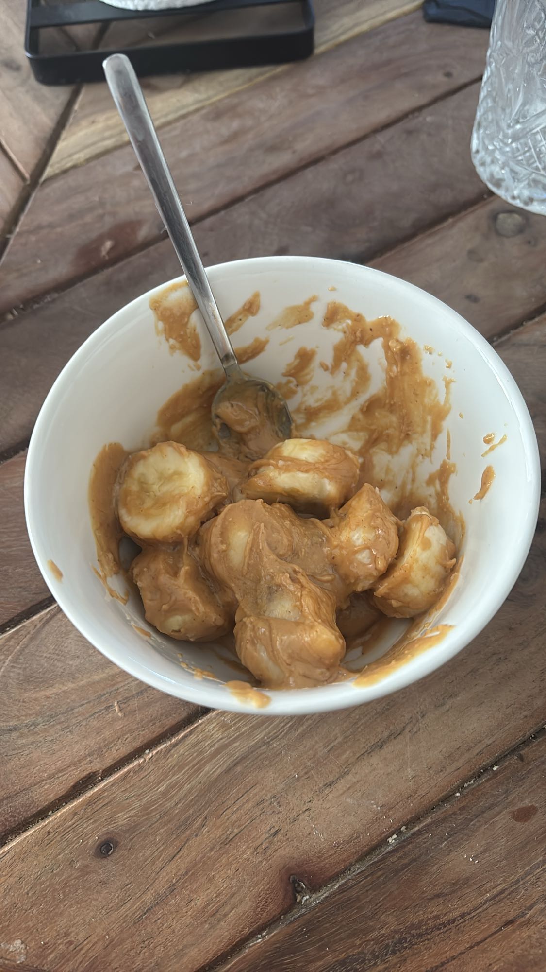 Banane au beurre de cacahuète