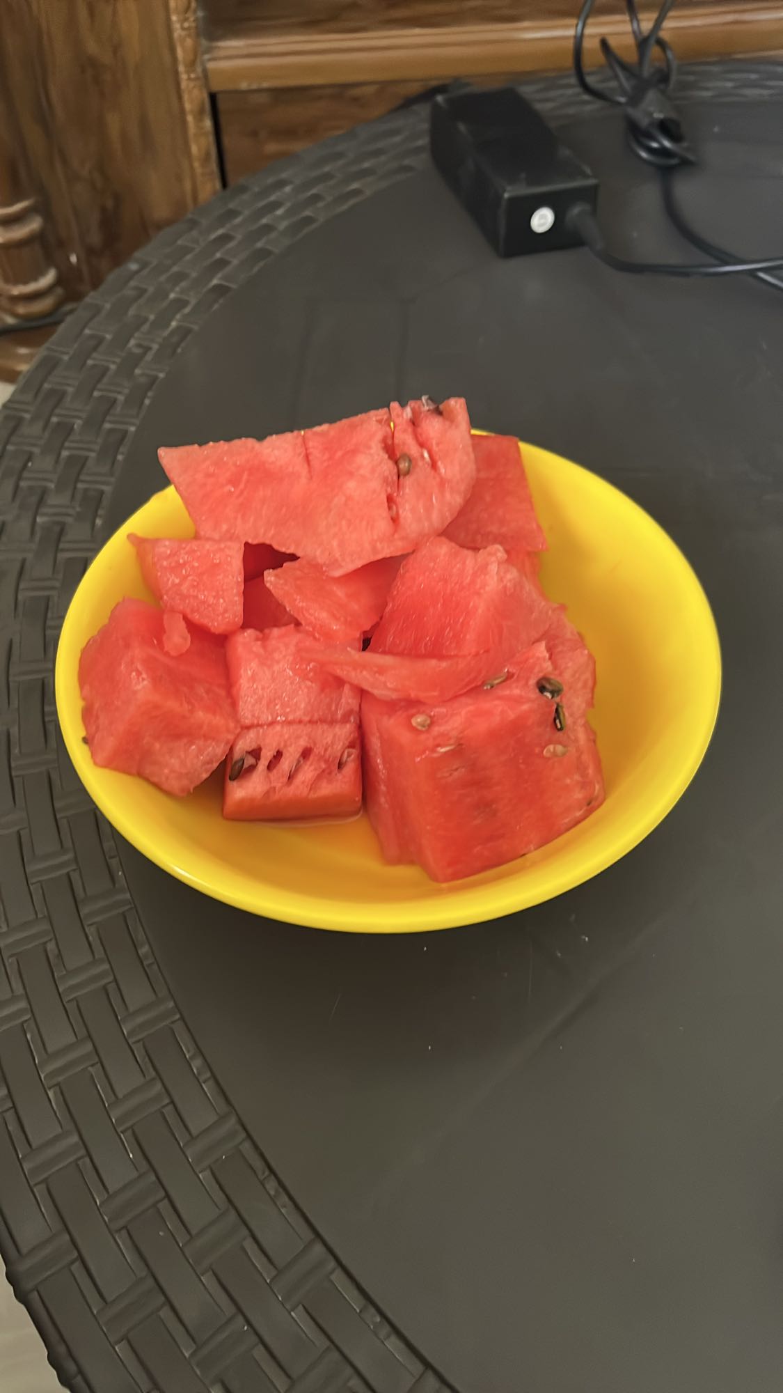 Watermelon cubes bowl