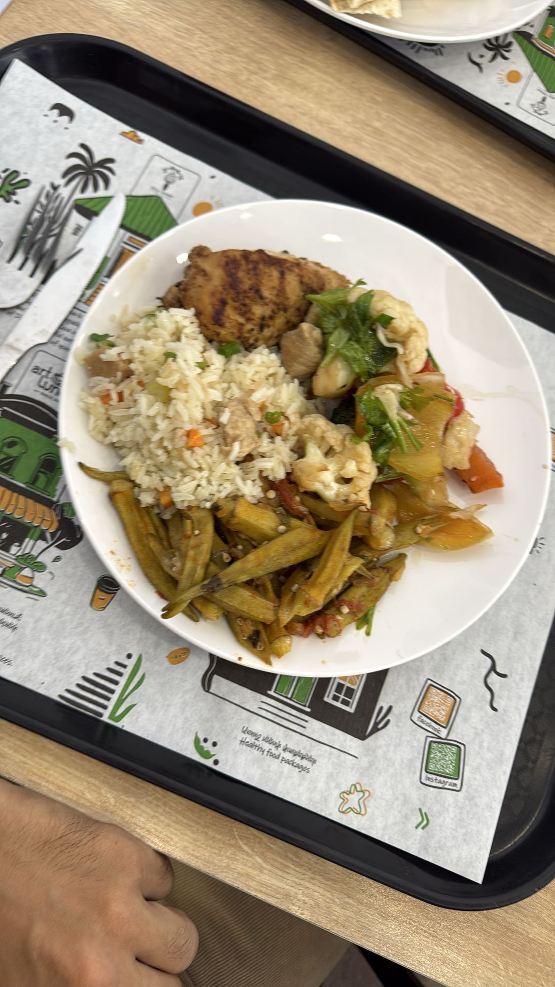 Grilled Chicken Rice Plate