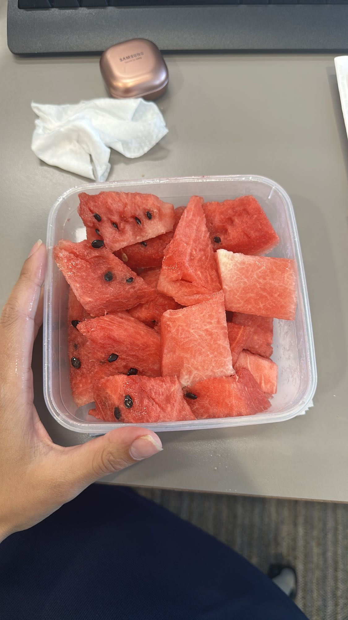 Watermelon cubes