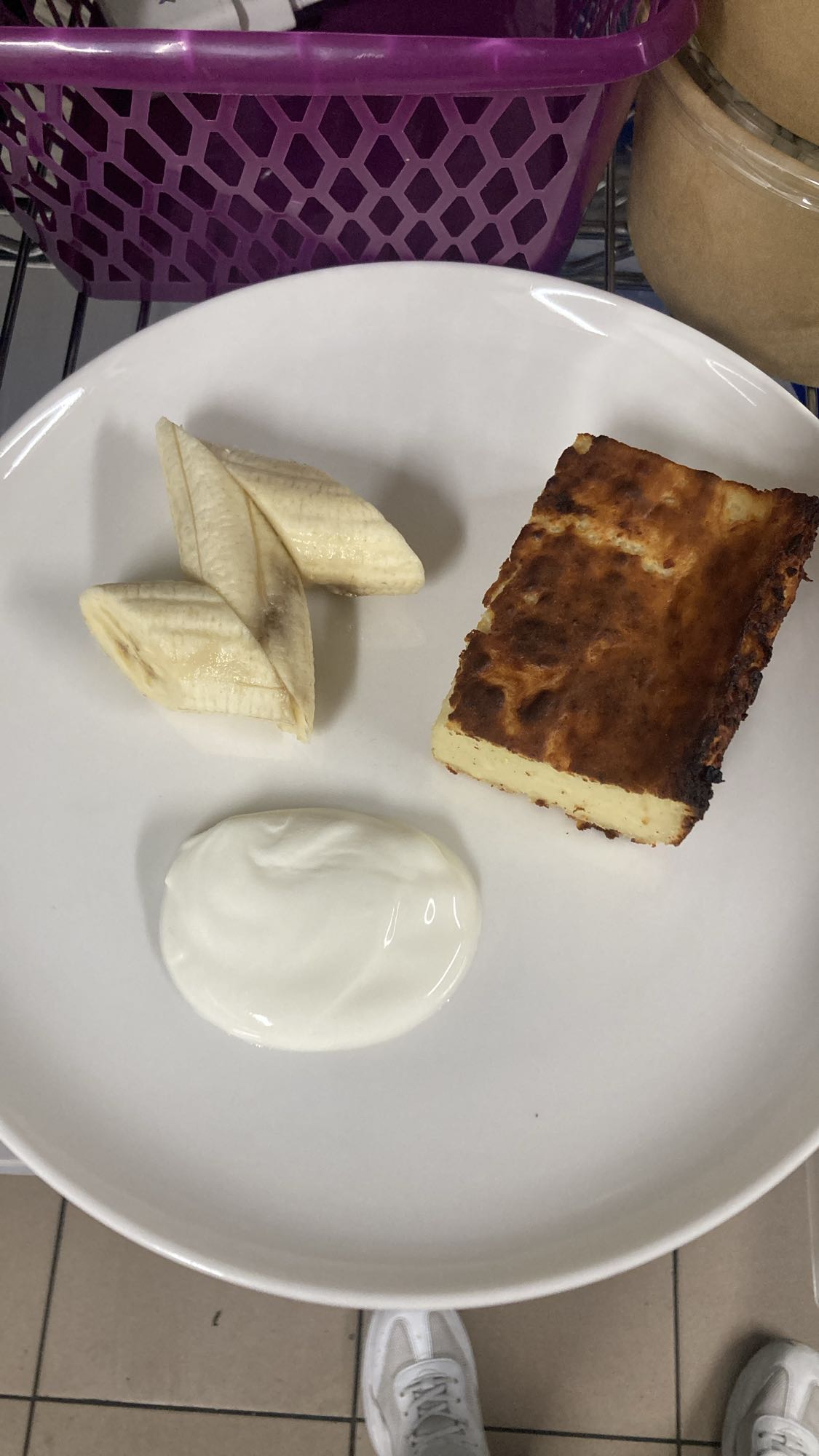 Cottage Cheese Bake with Banana