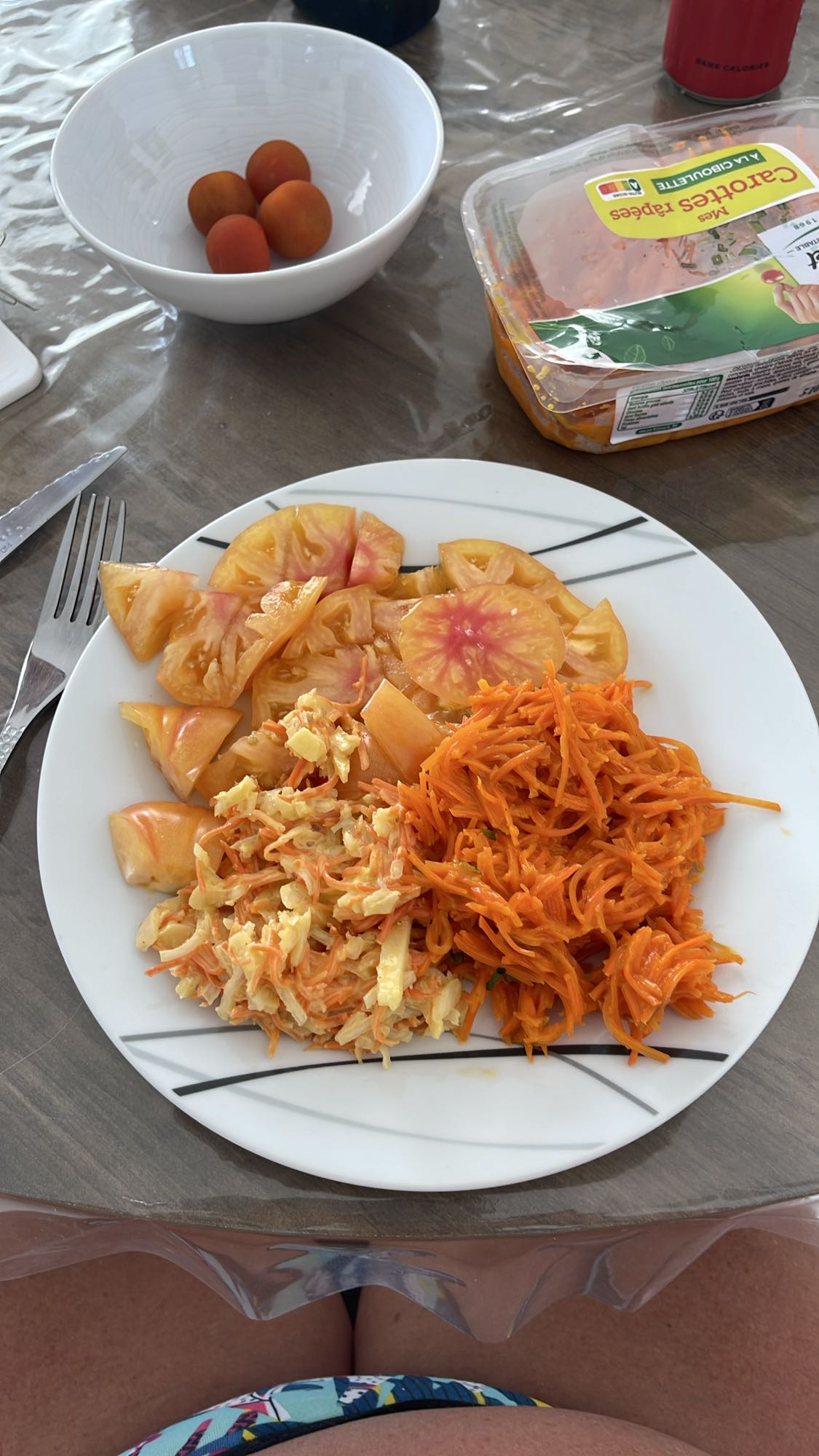 salade carottes et tomates
