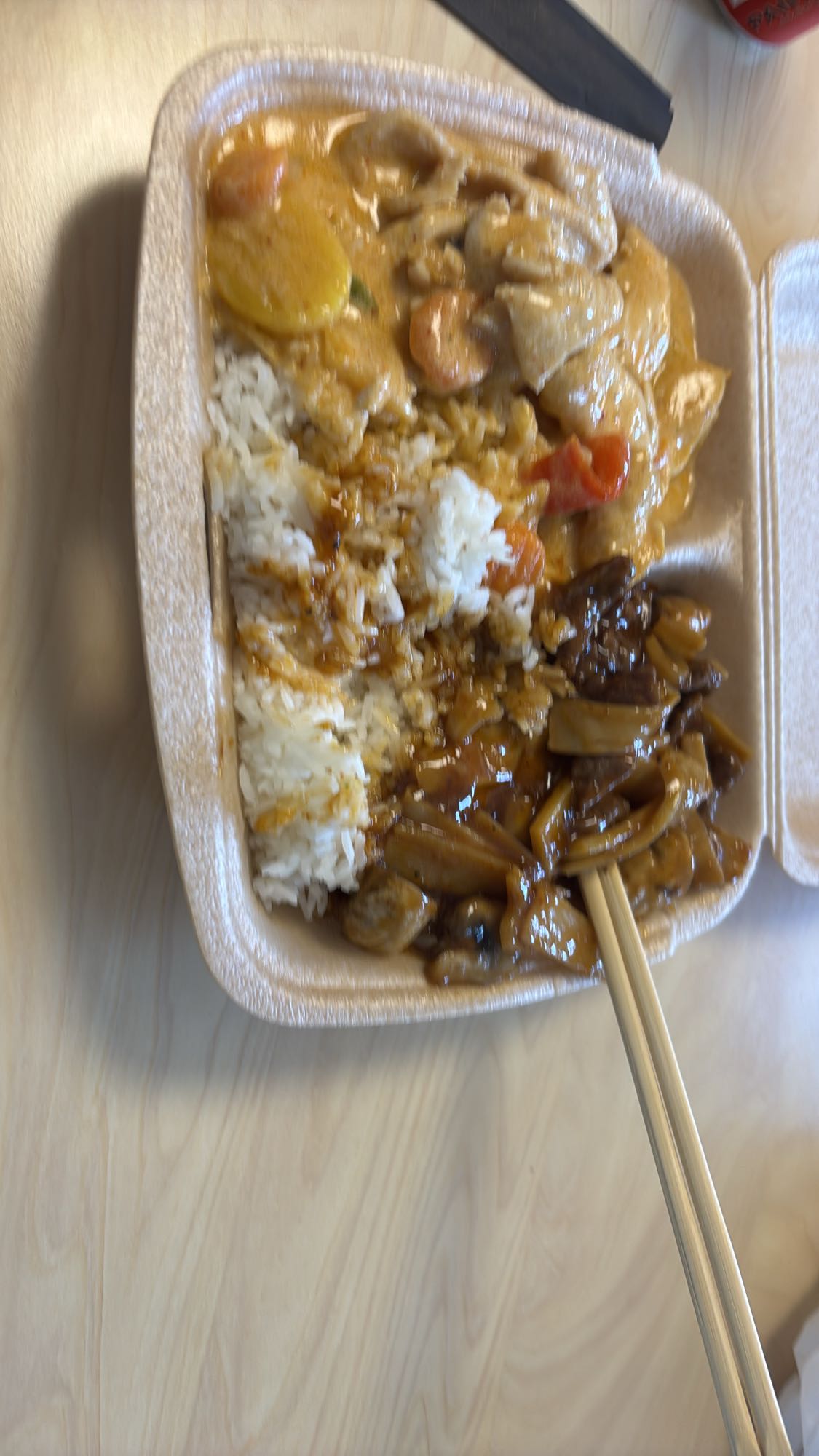 Kyckling med ris och curry