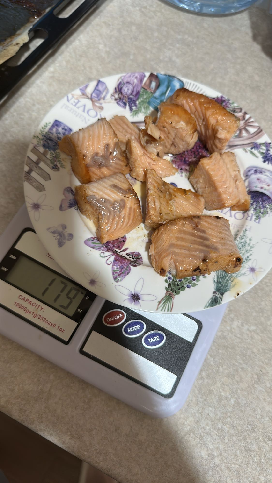 Grilled Salmon Chunks