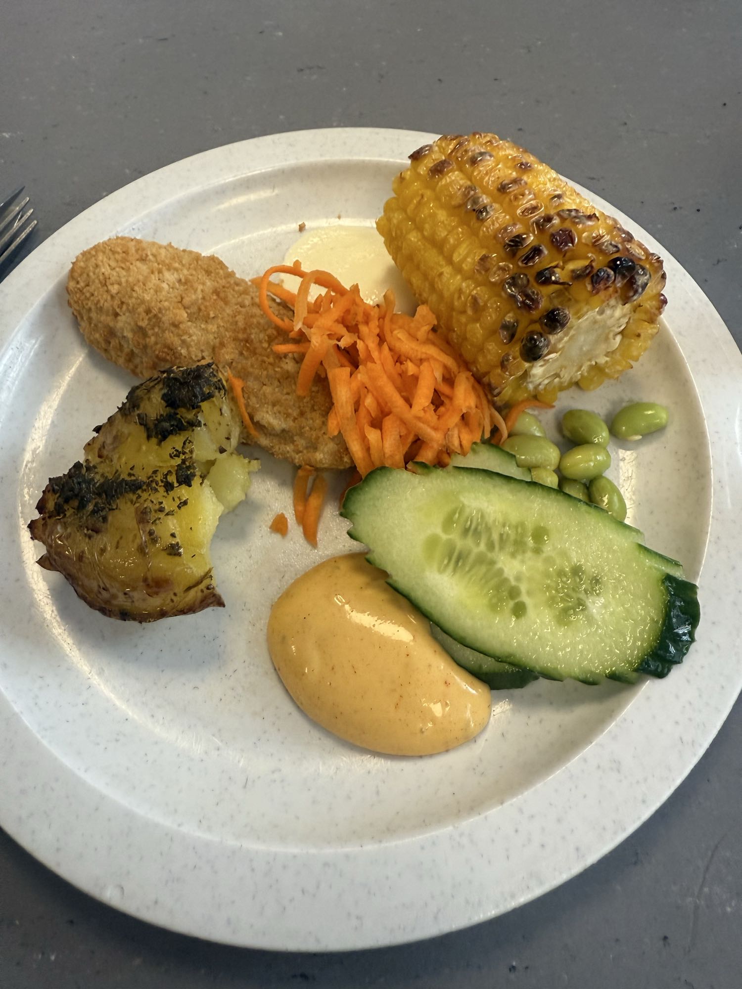 Tallrik med grönsaker