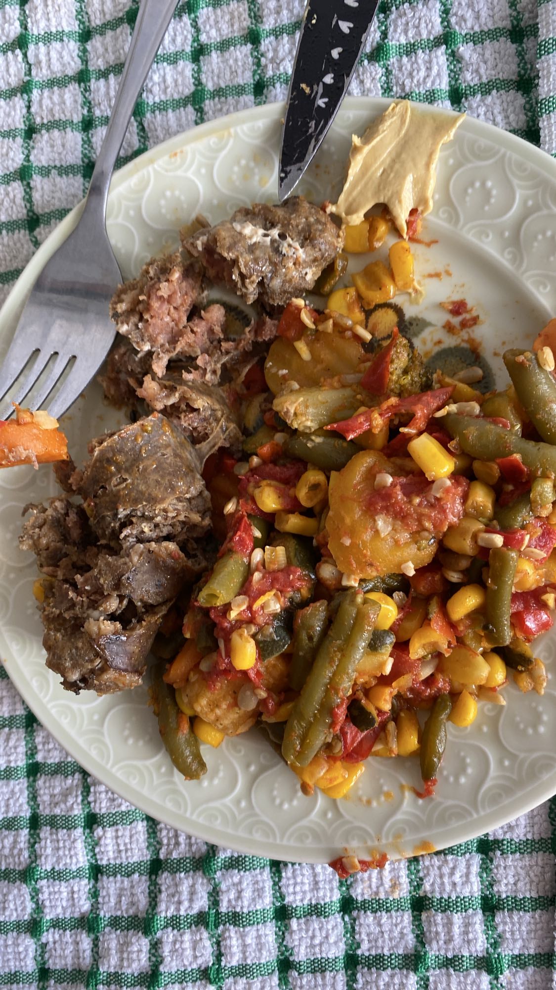 Ficat cu legume și muștar