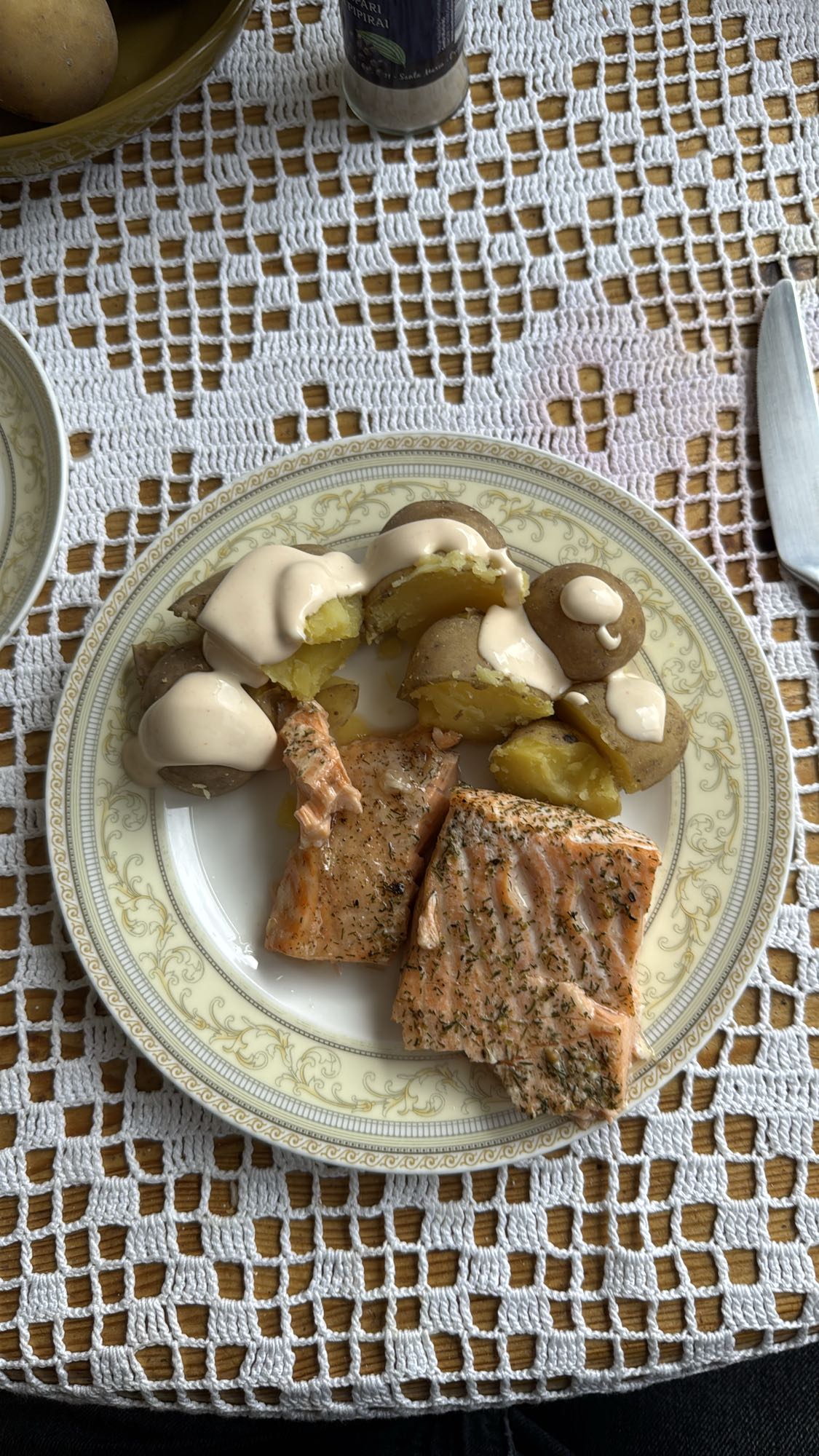 Salmon with potatoes