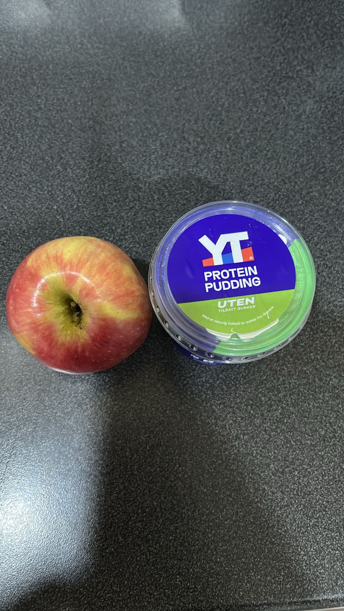 Eple og proteinpudding