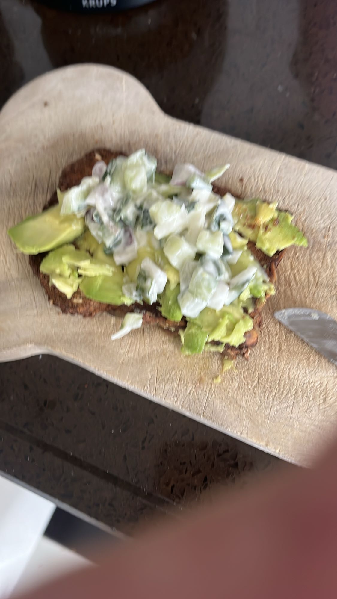 Avocado salade toast