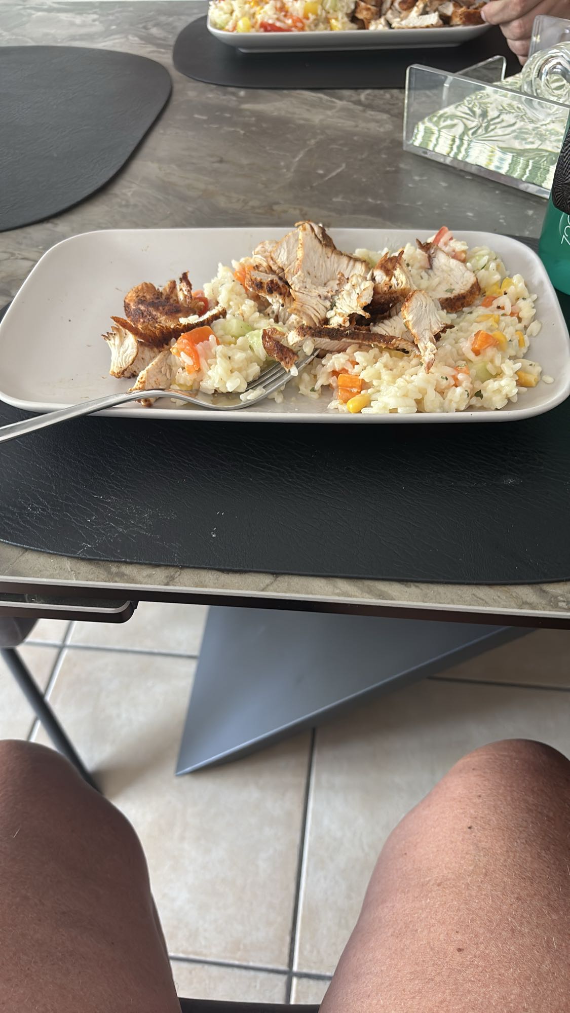 Kip met rijst en groenten