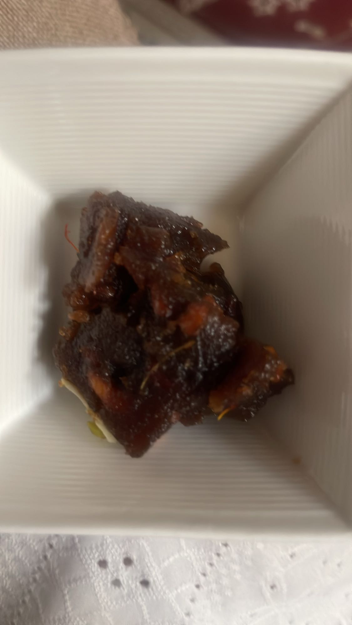 Sweetened dried meat