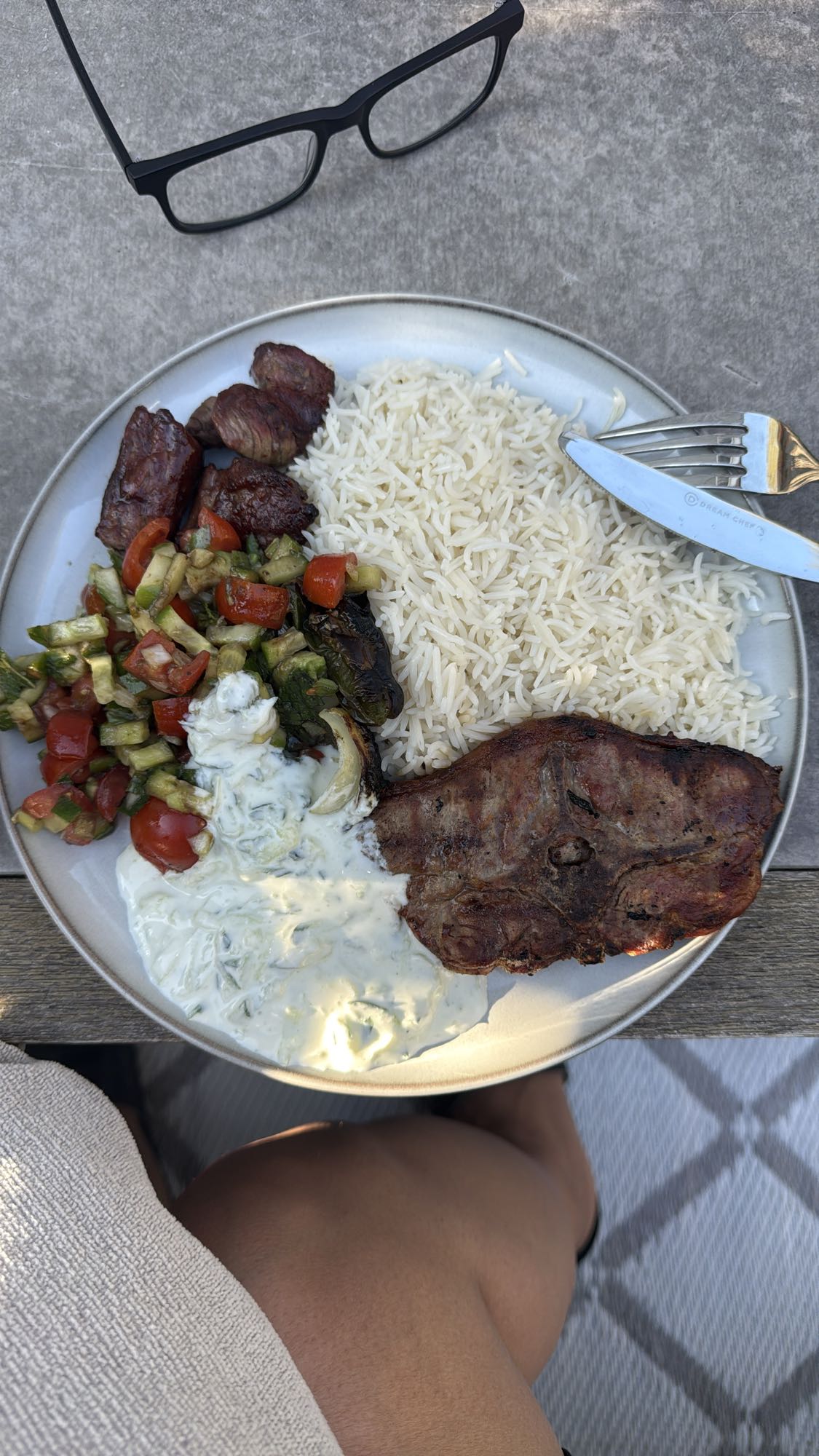 Grilltallrik med ris