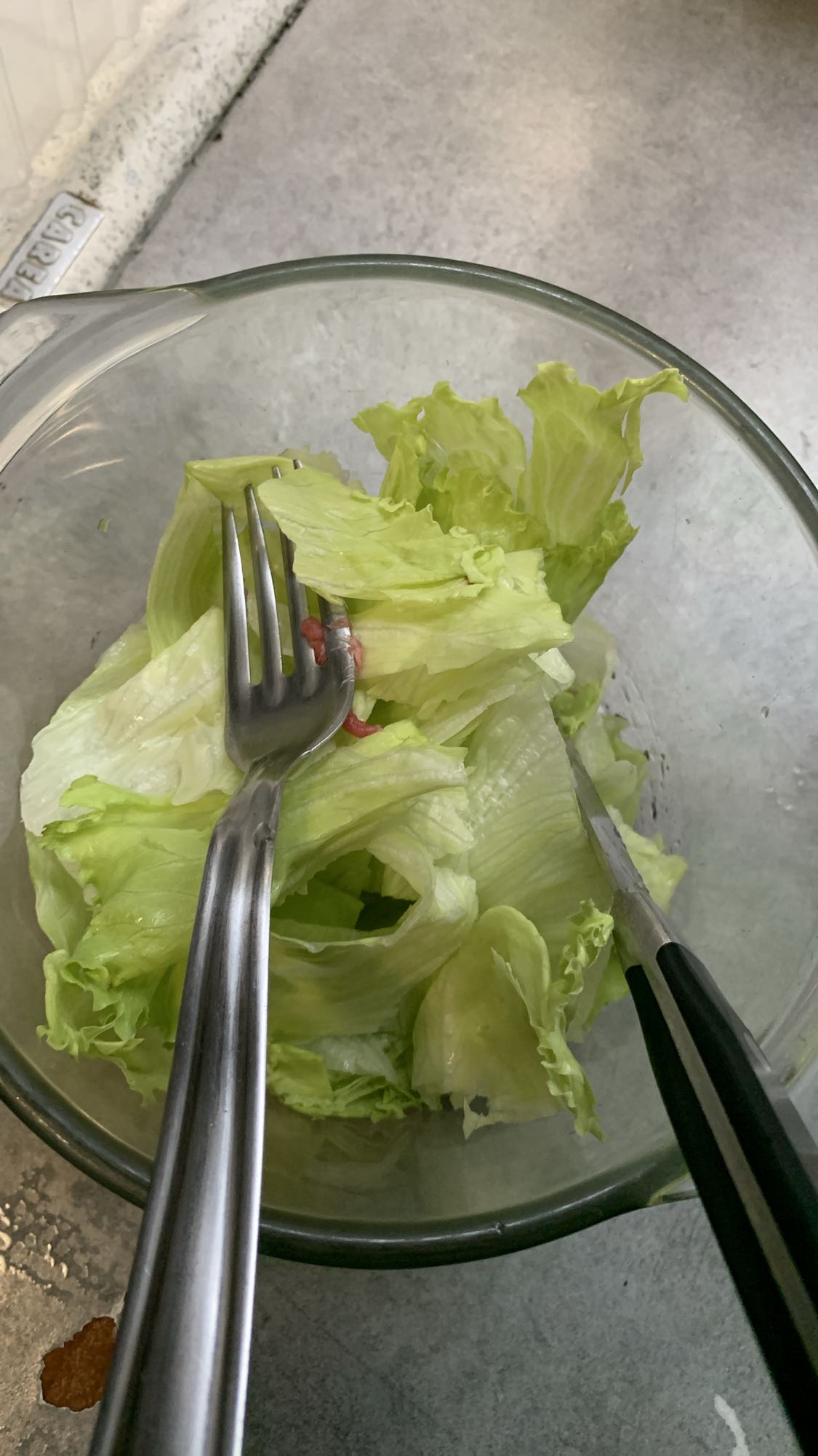 Salade de laitue simple