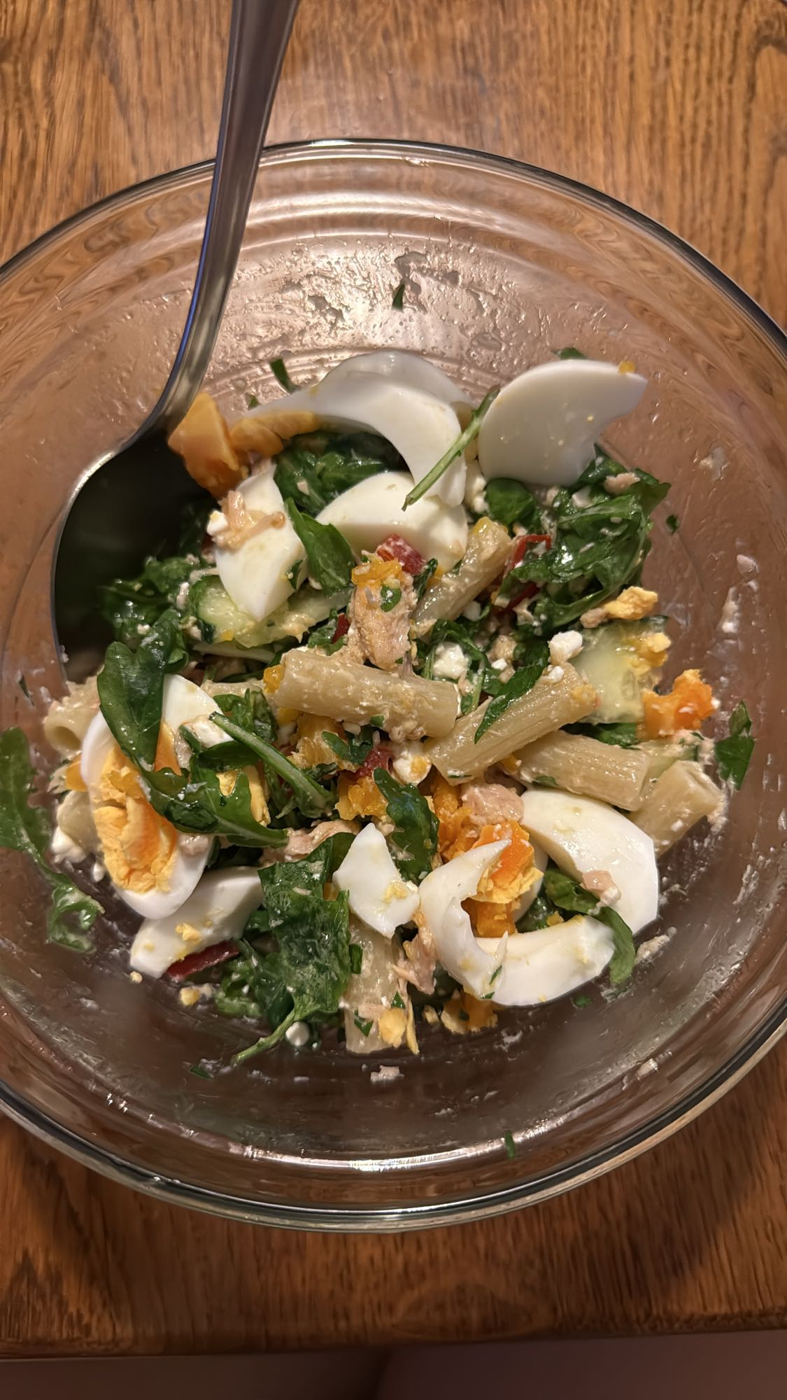 Egg Tuna Pasta Salad