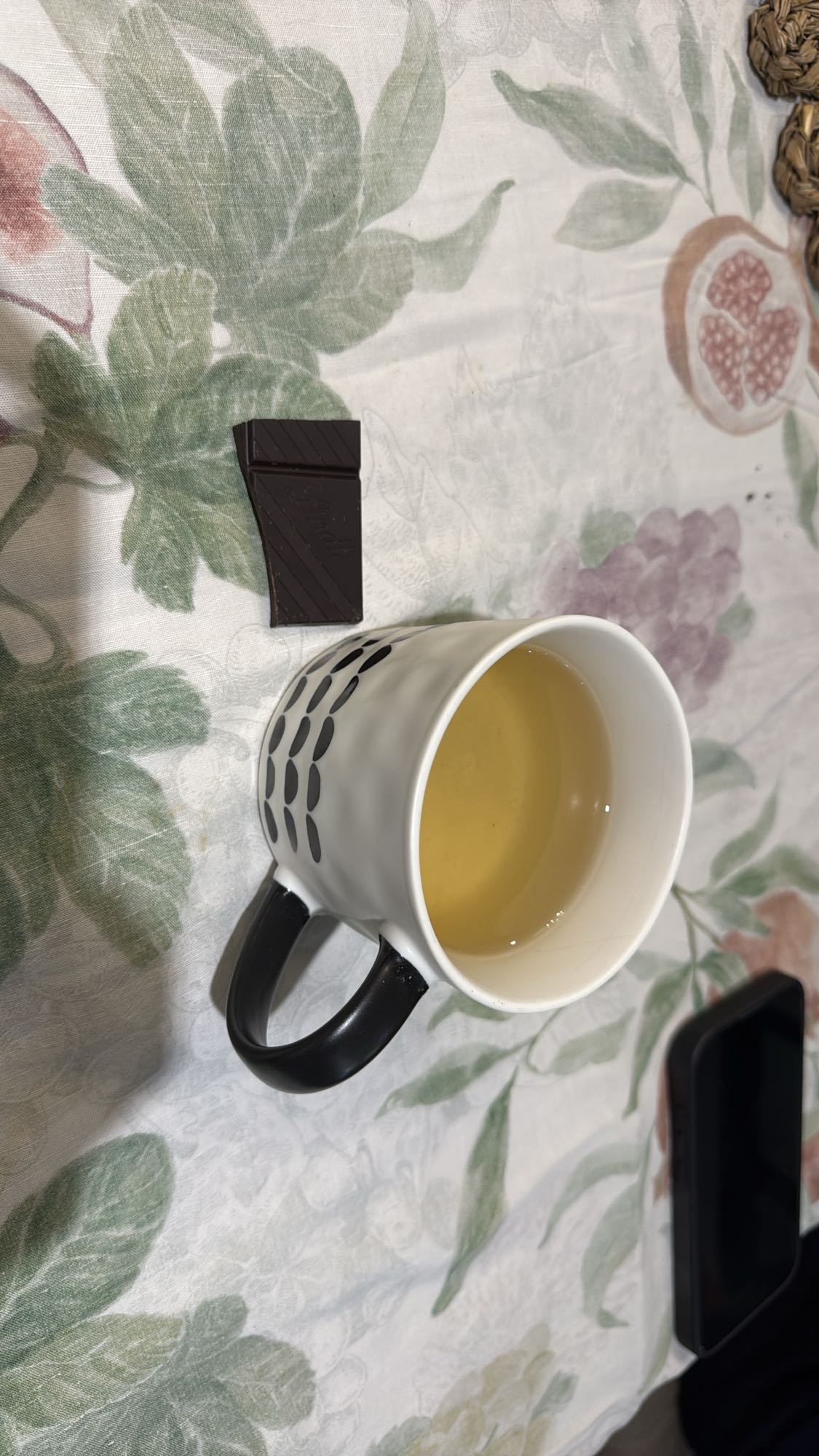 té con chocolate negro