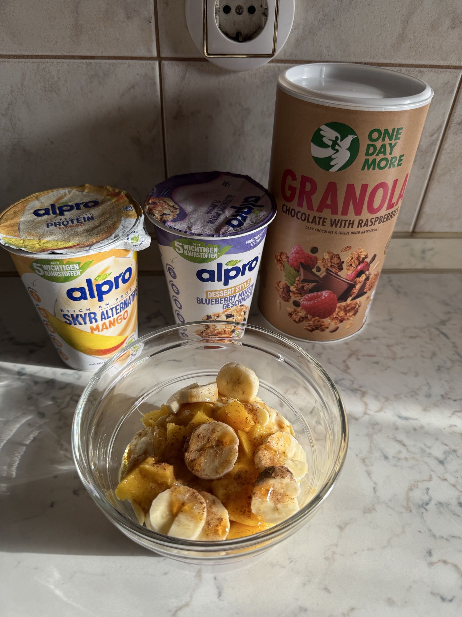 Mango Banana Yogurt Bowl