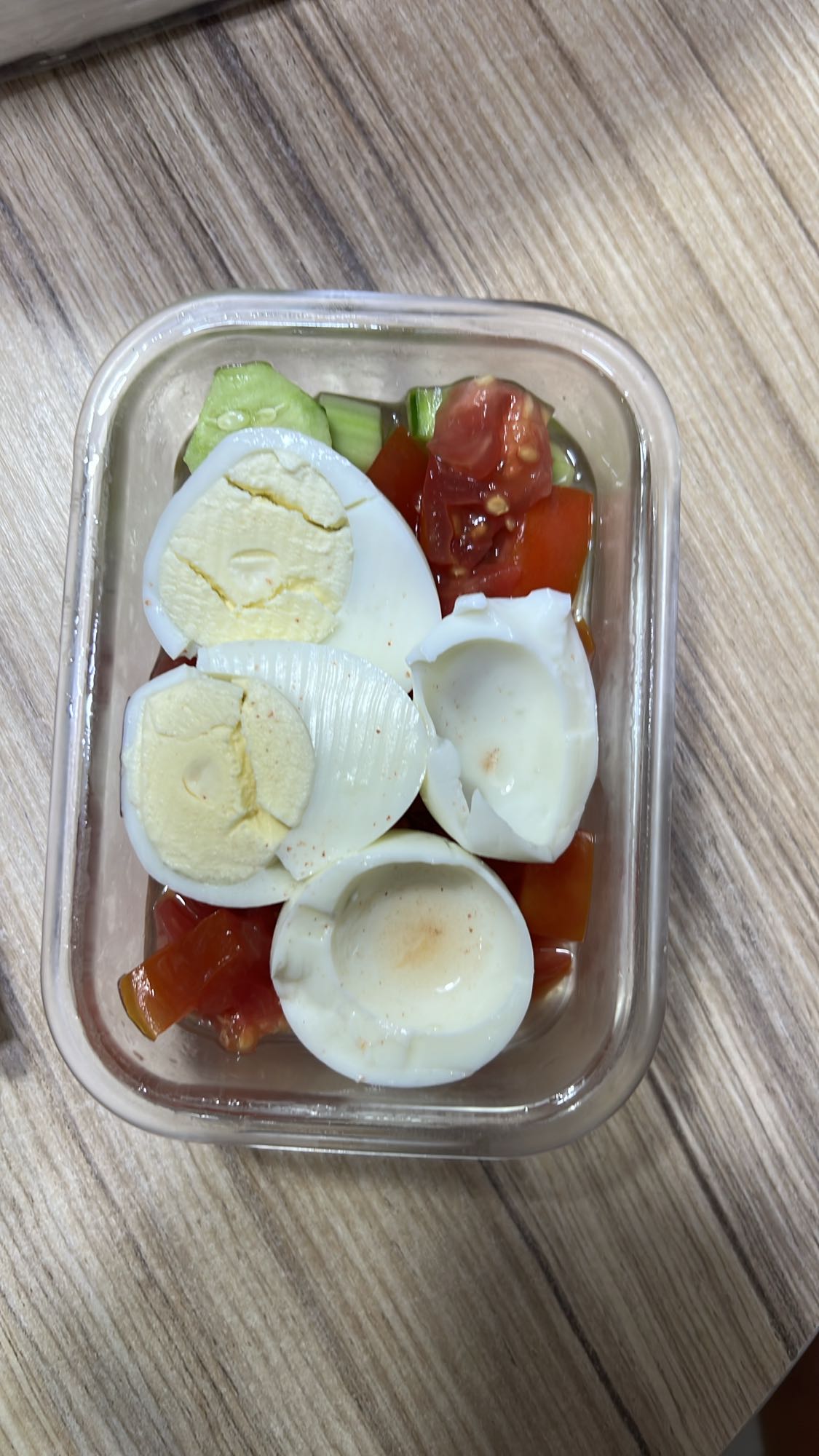 Egg veggie salad