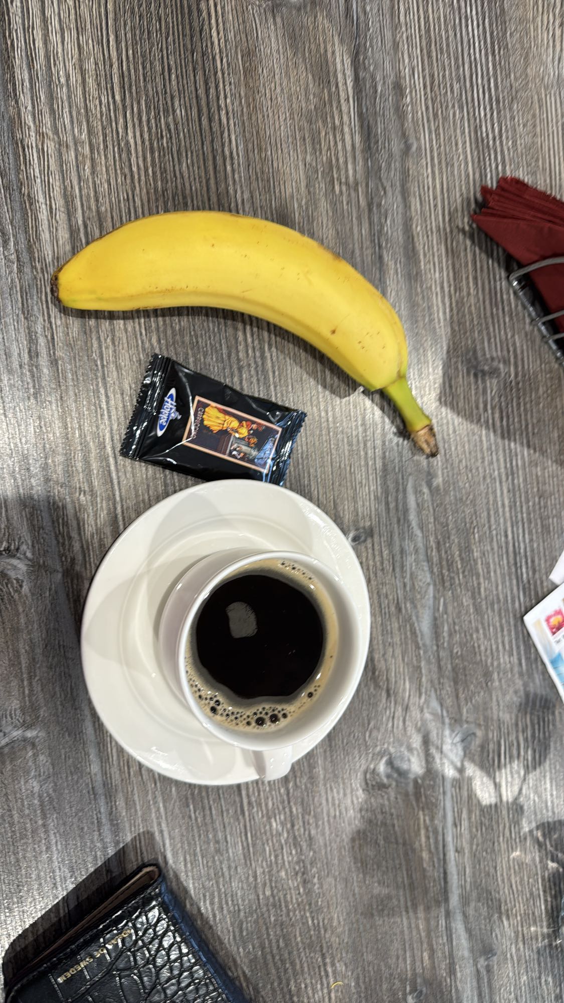 Banaan en koffie snack