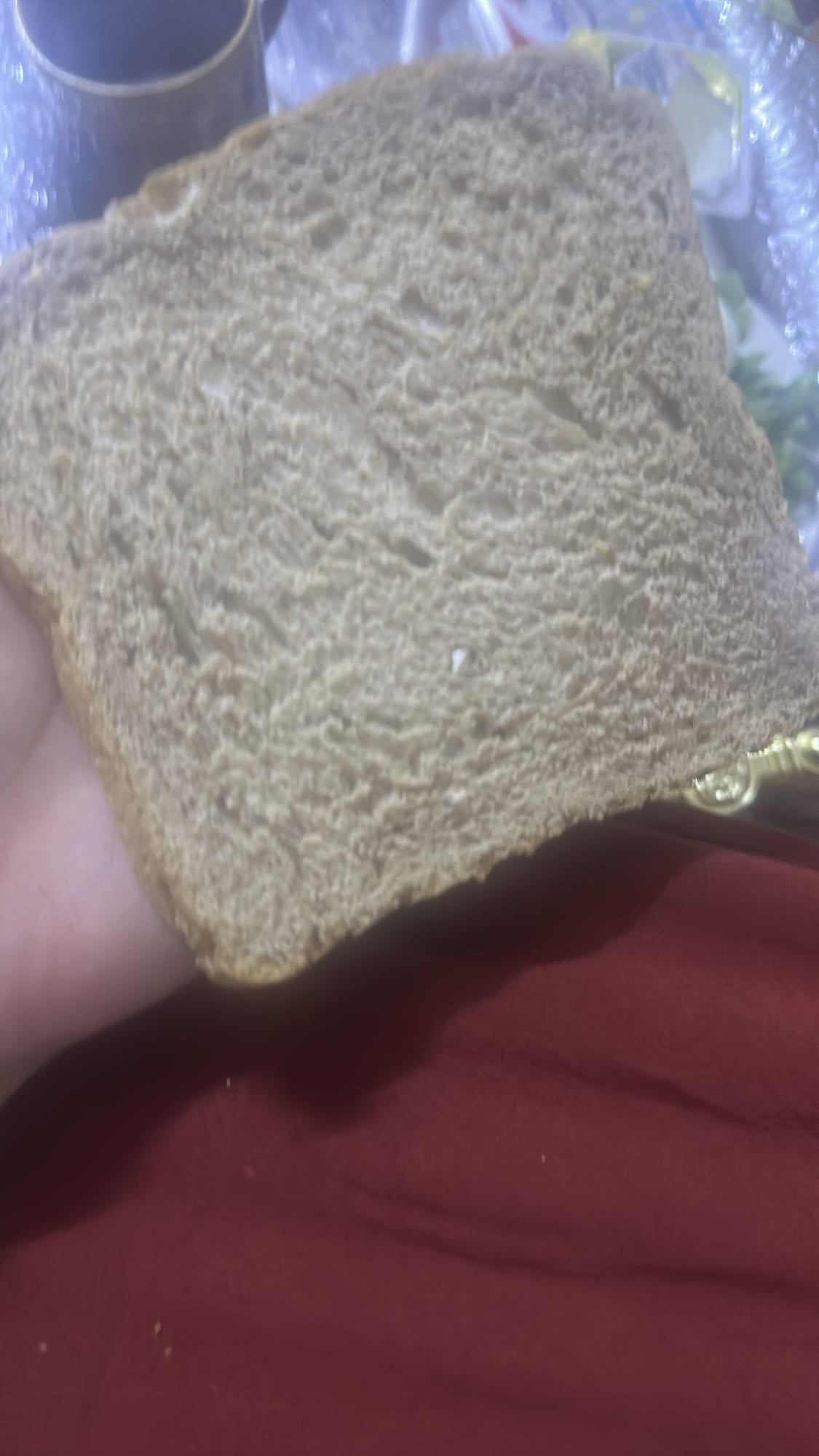 شريحة خبز قمح كامل