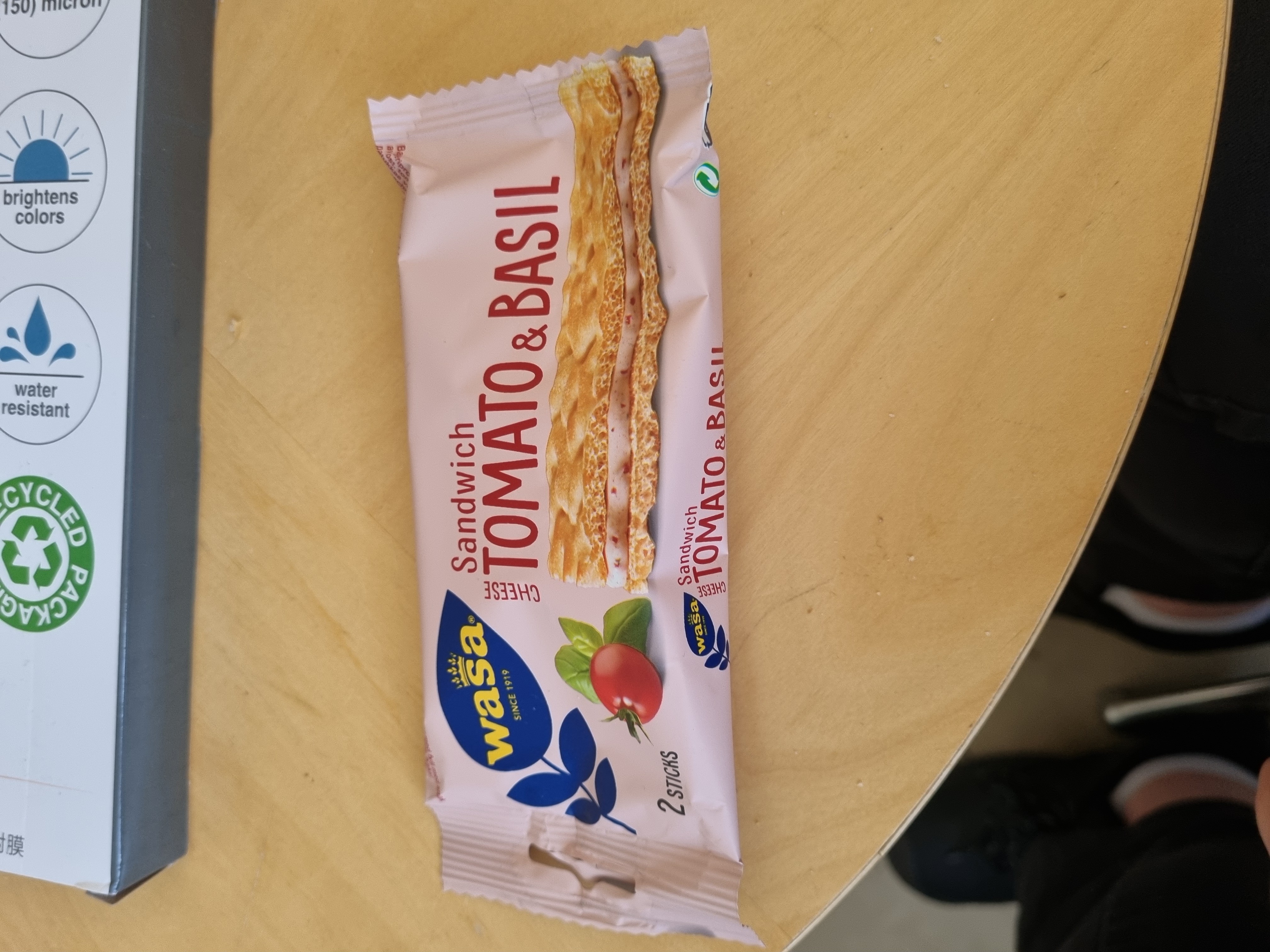 Tomato Basil Sandwich Snack