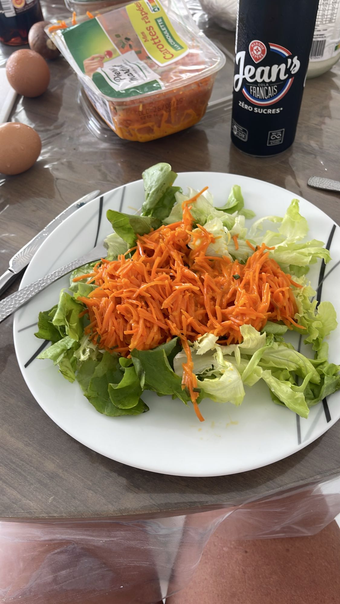 Salade carottes et laitue