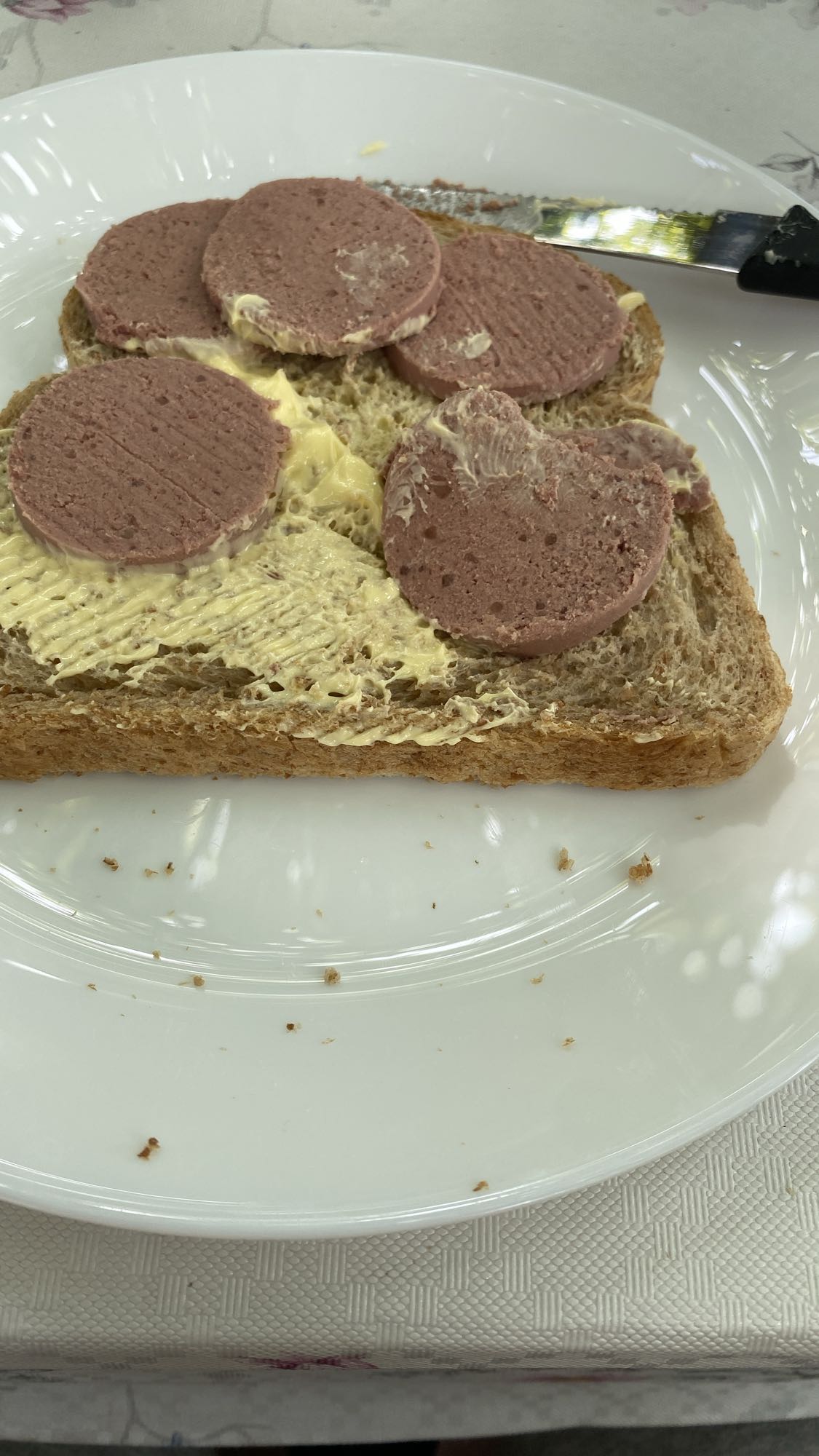 Broodje boter leverworst