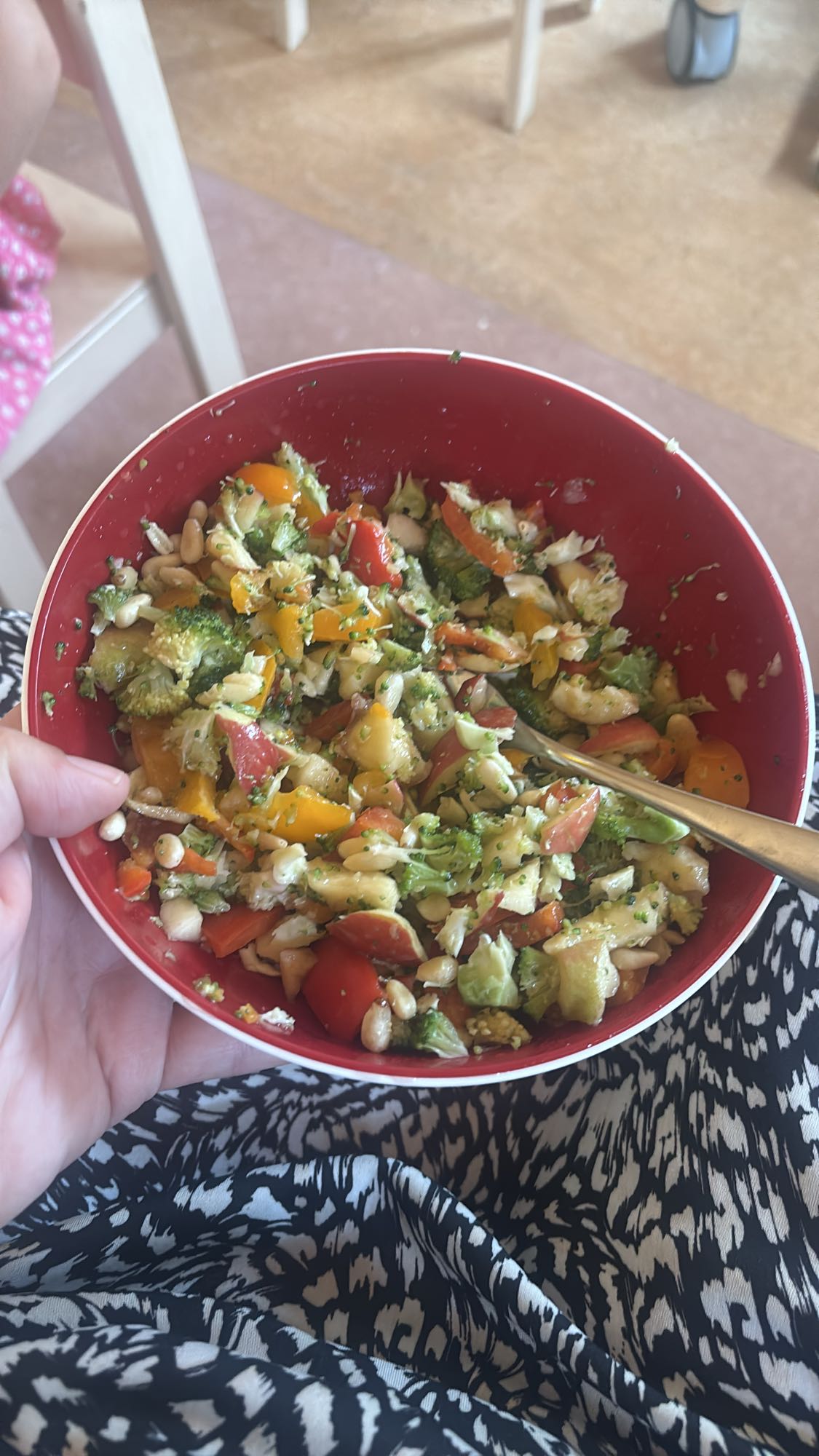Groentesalade met pitten