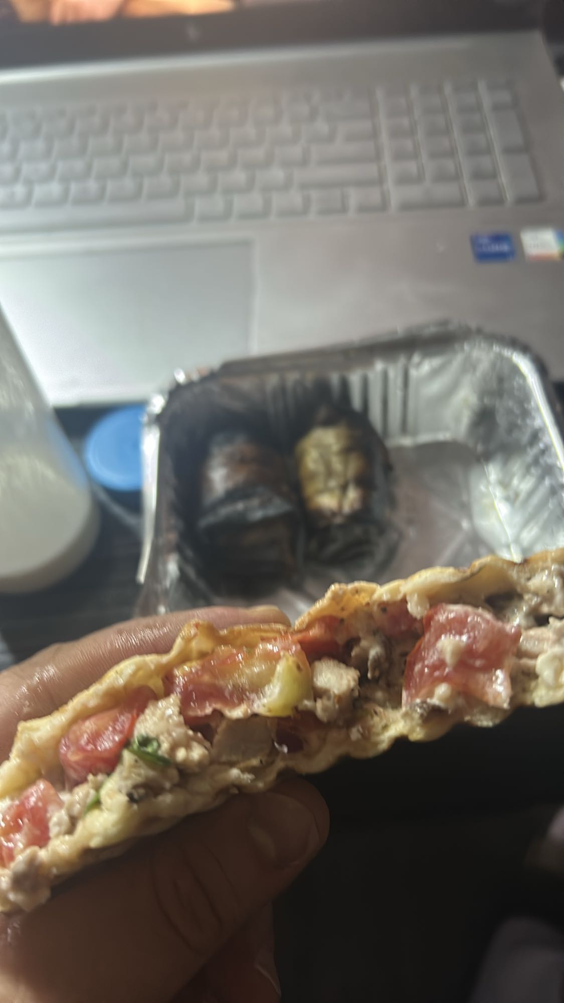 Stuffed Wrap & Eggplant