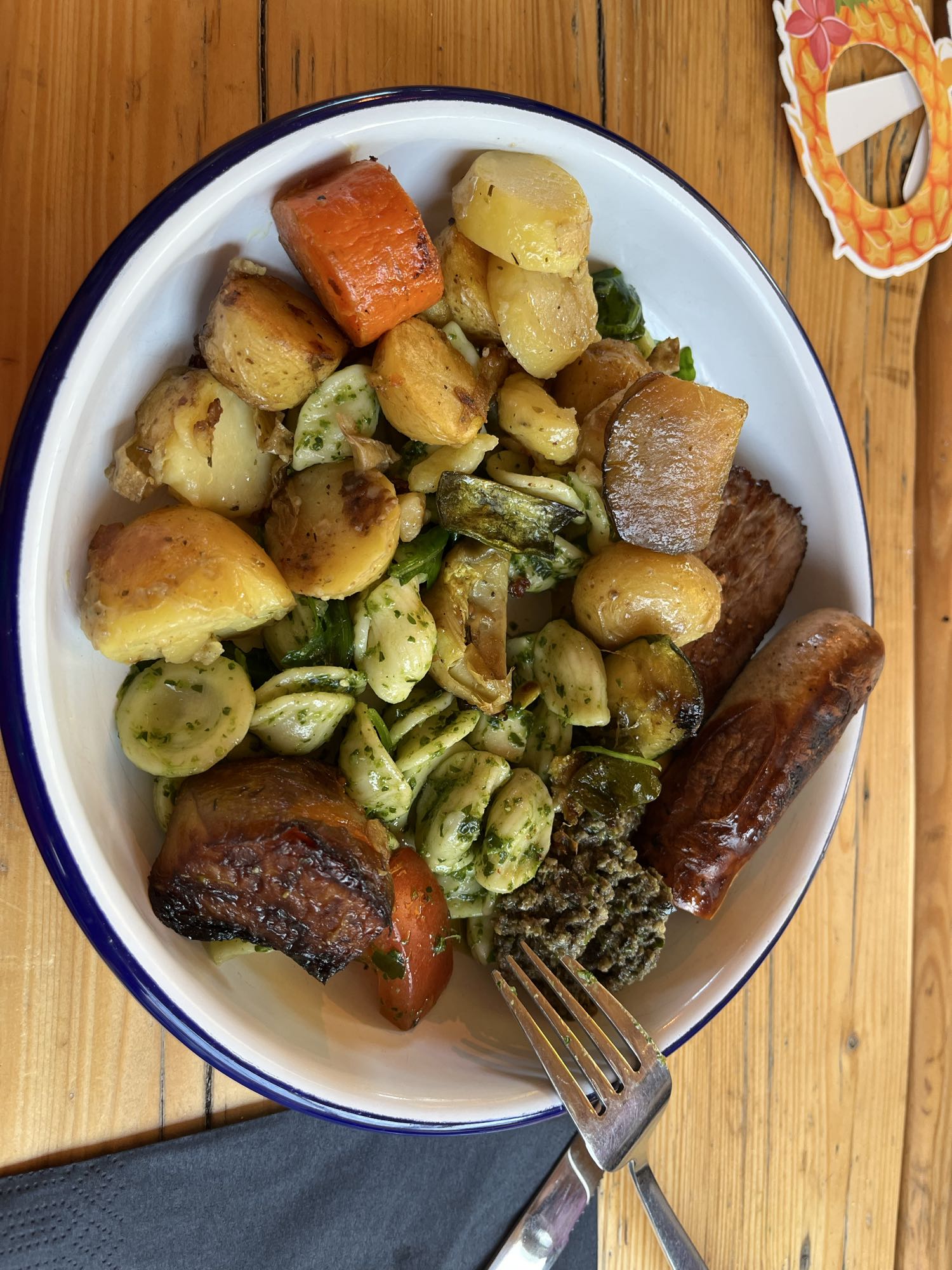 Roast Veg & Sausage Bowl